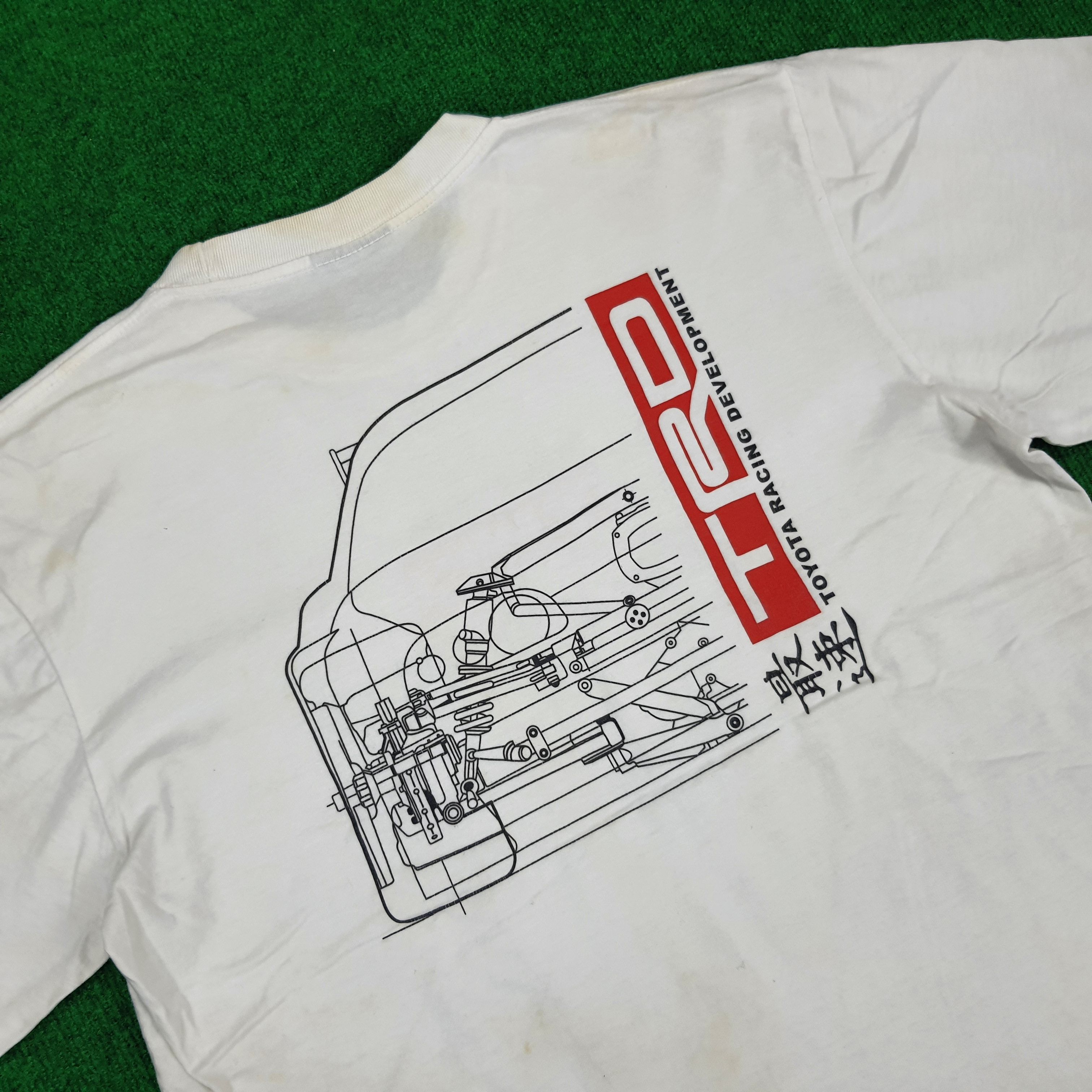 Japanese Brand × Vintage Vintage Toyota Racing Development Racing Team T-shirt Size US L / EU 52-54 / 3 - 2 Thumbnail