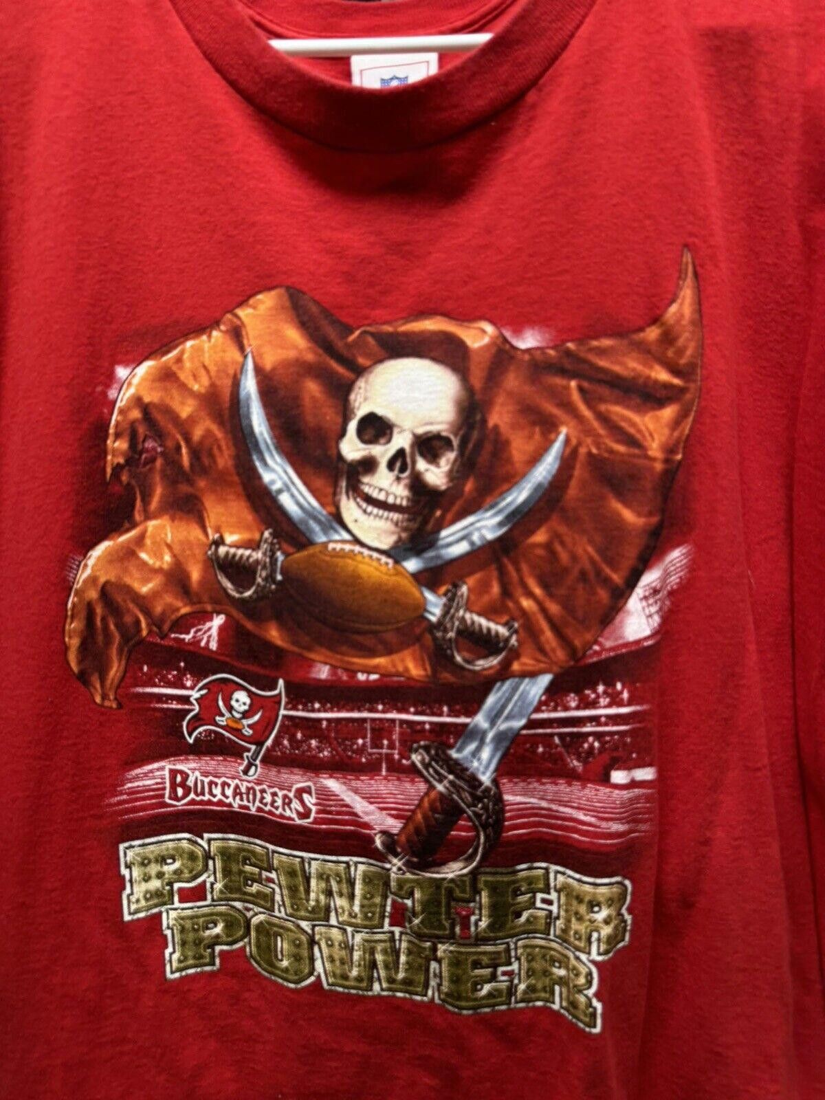 NFL × Vintage Vintage NFL Tampa Bay Buccaneers Tshirt Size US XL / EU 56 / 4 - 4 Thumbnail