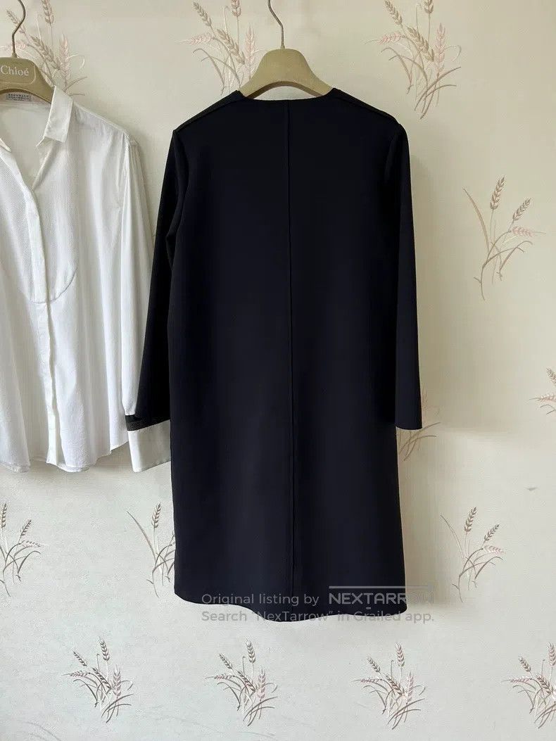 The Row The Row Black Minimalist Long Sleeve Dress Size M / US 6-8 / IT 42-44 - 3 Thumbnail