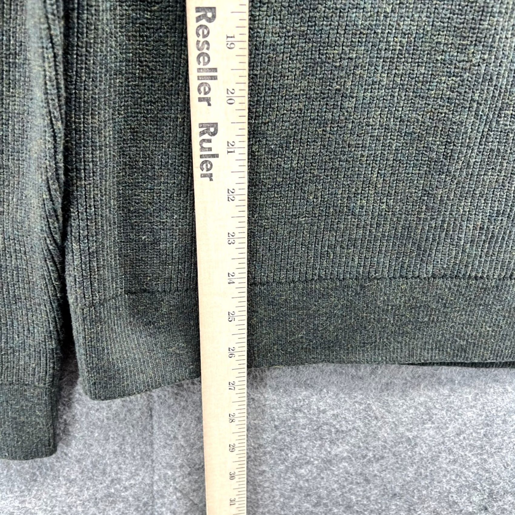 Banana Republic Banana Republic Sweater Mens Medium Olive Green Quarter Zip Pullover Fleece - Size US M / EU 48-50 / 2 - 7 Thumbnail