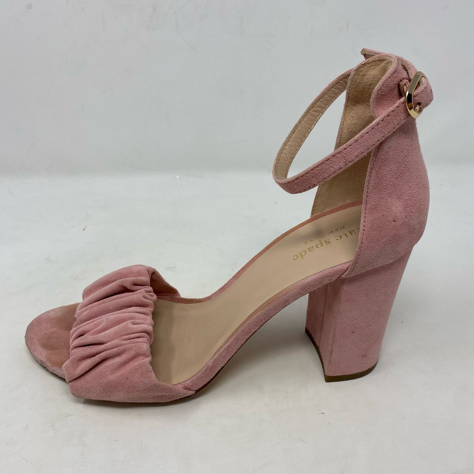Kate Spade Kate Spade Mona Pink Sandal Suede Heels Pumps Size 8.5 Size US 8.5 / IT 38.5 - 2 Thumbnail