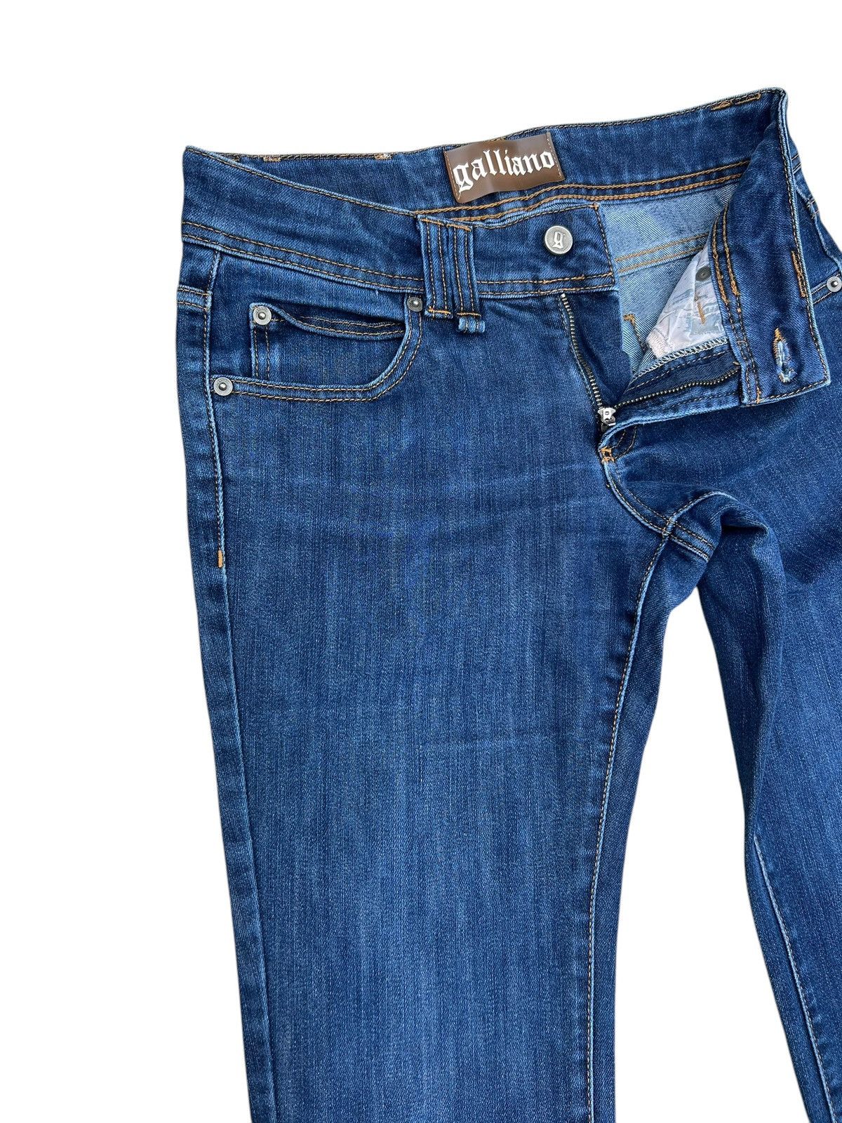 John Galliano Vintage John Galliano Stretch Denim Bootcut Jeans Size US 28 / EU 44 - 8 Thumbnail