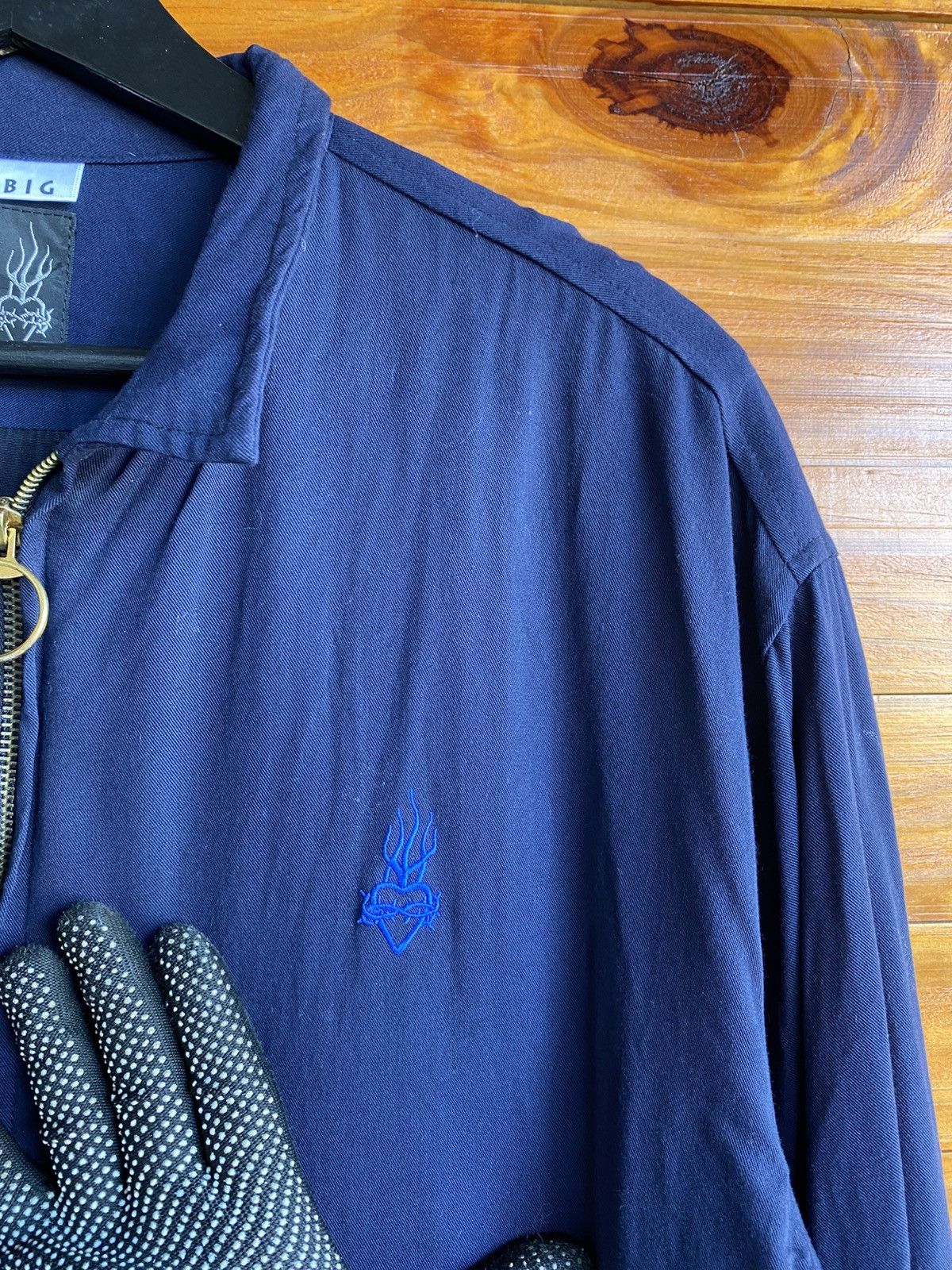 Japanese Brand Vintage Navy Zip Jacket Limited Edition | Minimal Size US L / EU 52-54 / 3 - 6 Thumbnail