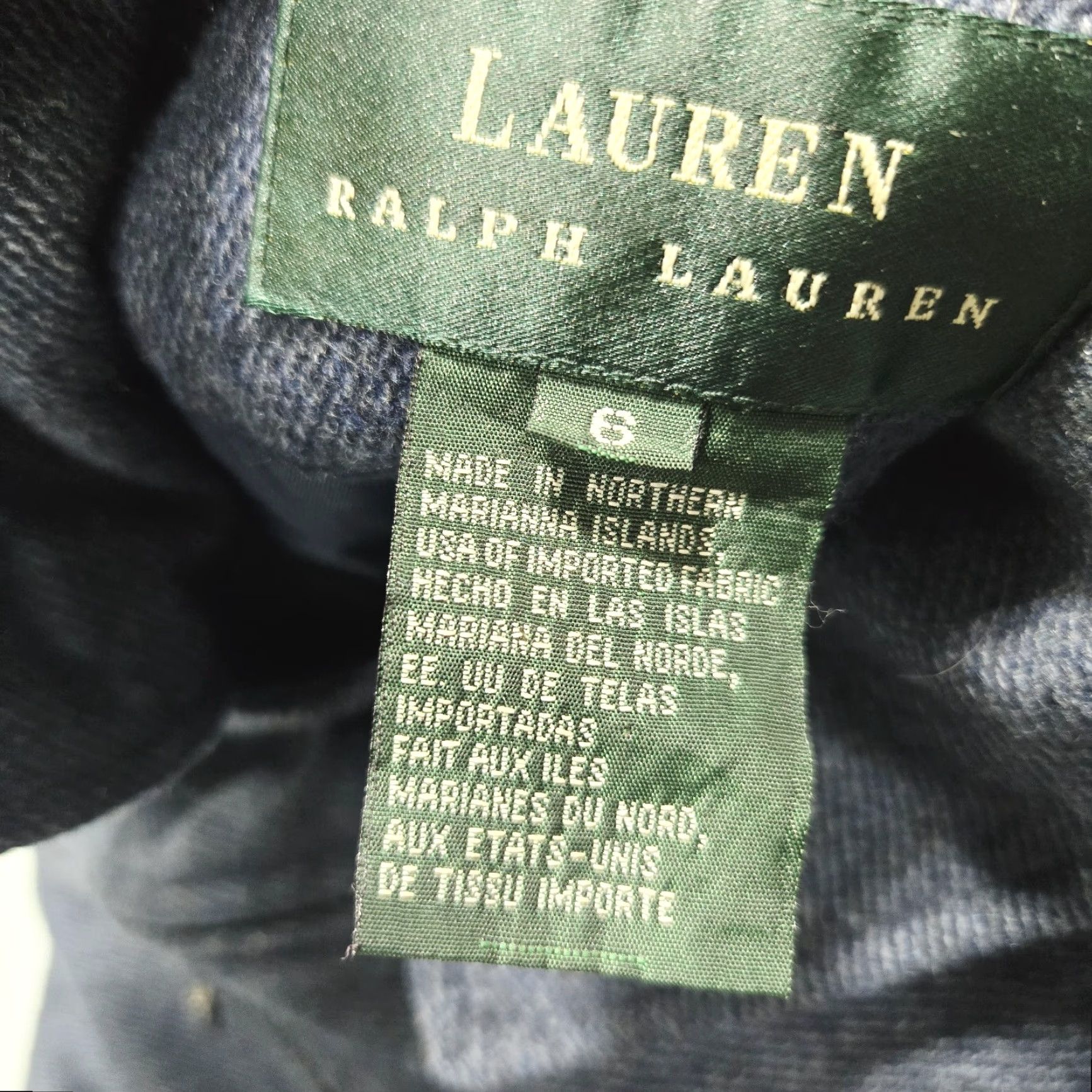 Ralph Lauren Lauren Ralph Lauren Moto Jacket Womens Size 6 Blue Asymmetrical Zip Lined Size M / US 6-8 / IT 42-44 - 7 Thumbnail