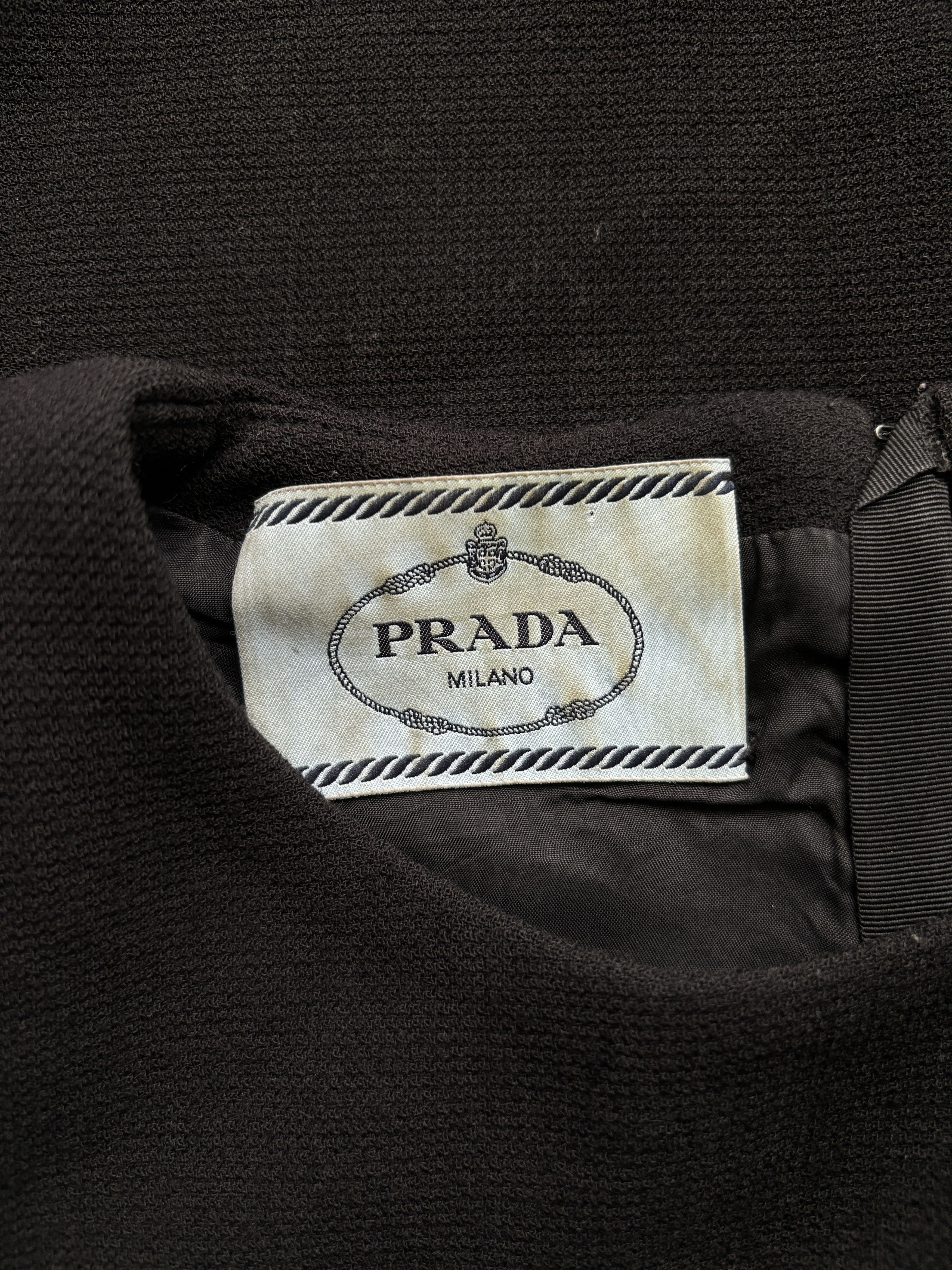 Prada ⚡️QUICK SALE⚡️Prada Black Fitted Knit Dress Size S / US 4 / IT 40 - 3 Thumbnail
