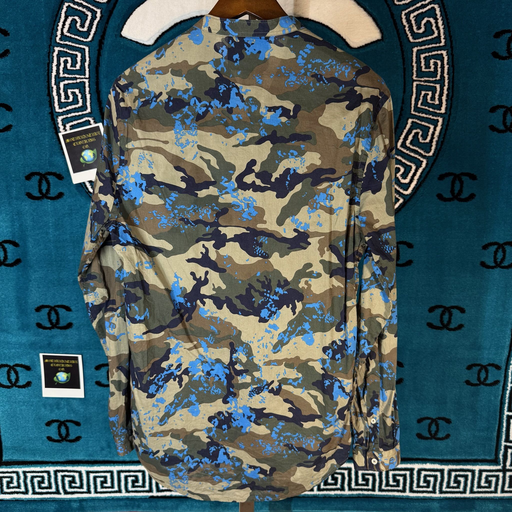 Zara STERLING ICONA CAMOUFLAGE L/S BUTTON UP SHIRT Size US L / EU 52-54 / 3 - 2 Thumbnail