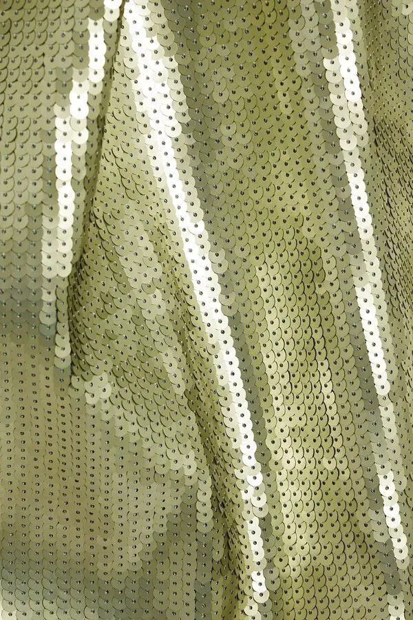 Rick Owens o1y0126 Denim Maxi Dress in Sage Green Size XS / US 0-2 / IT 36-38 - 4 Thumbnail
