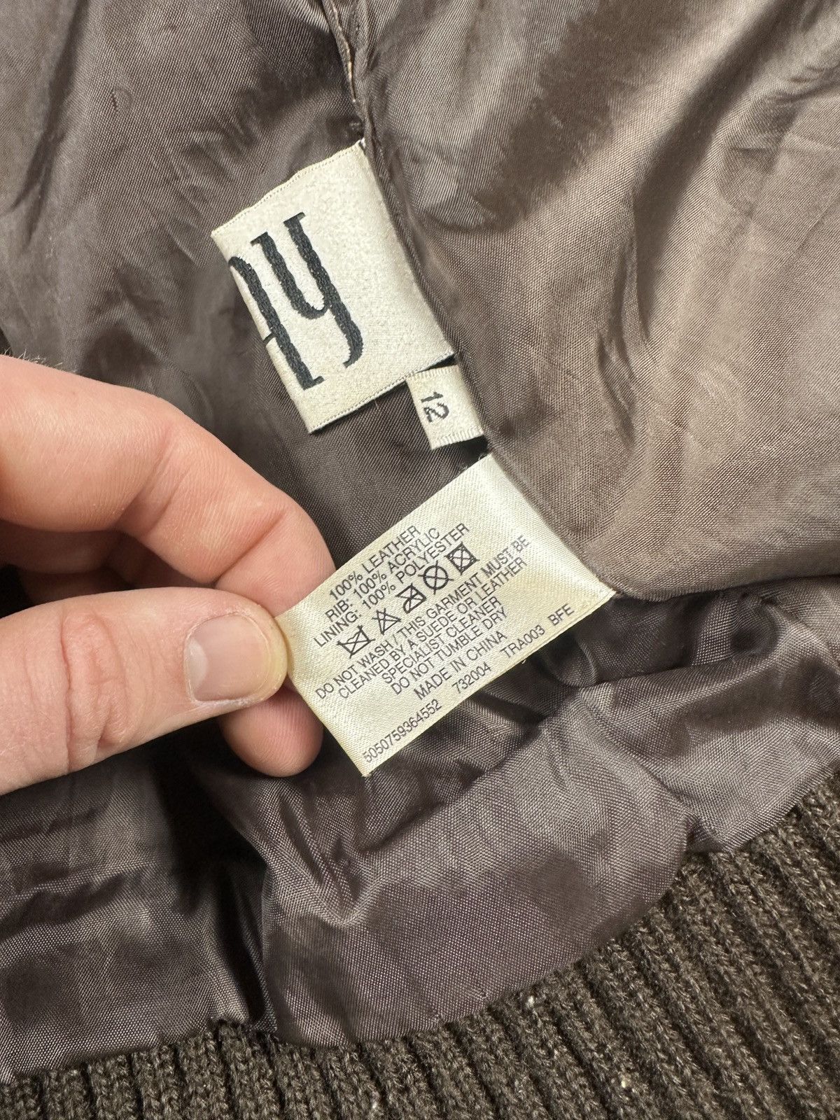 Vintage Y2k Vintage Leather Jacket Opium Avant Garden Rare VTg Pelle Size XL / US 12-14 / IT 48-50 - 7 Thumbnail