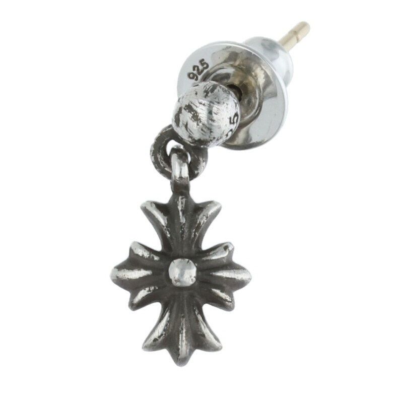 Chrome Hearts Chrome Hearts Tiny ECH Plus Drop Earring Silver Size ONE SIZE - 1 Thumbnail