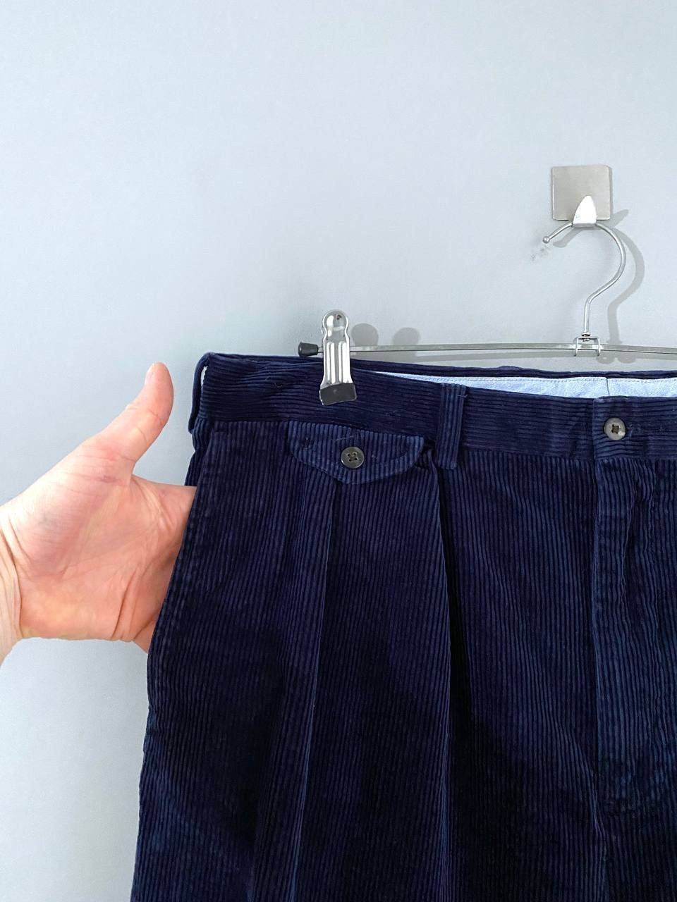 Polo Ralph Lauren Polo Ralph Lauren Men's Pleated Baggy Corduroy Pants W35/L27 Size US 35 - 4 Thumbnail