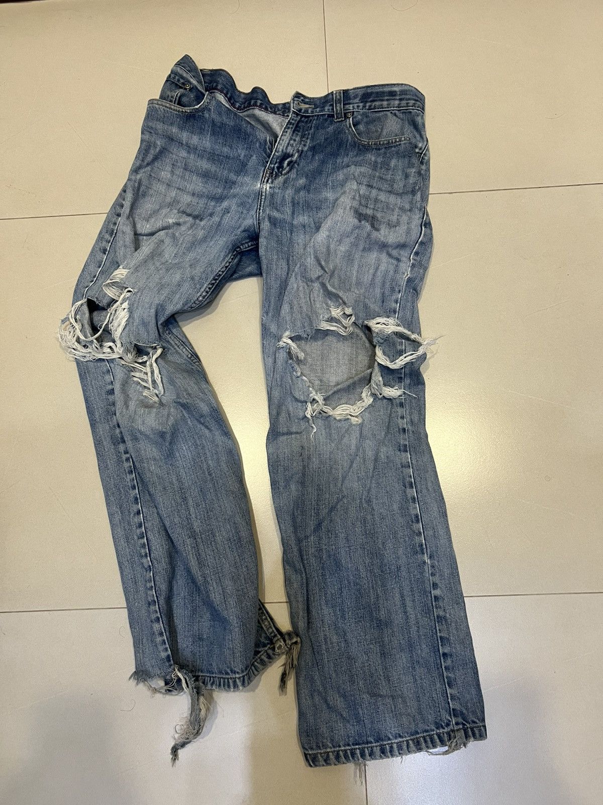 Old Navy × Vintage Vintage Baggy Pants Old Navy Size US 33 - 1 Thumbnail