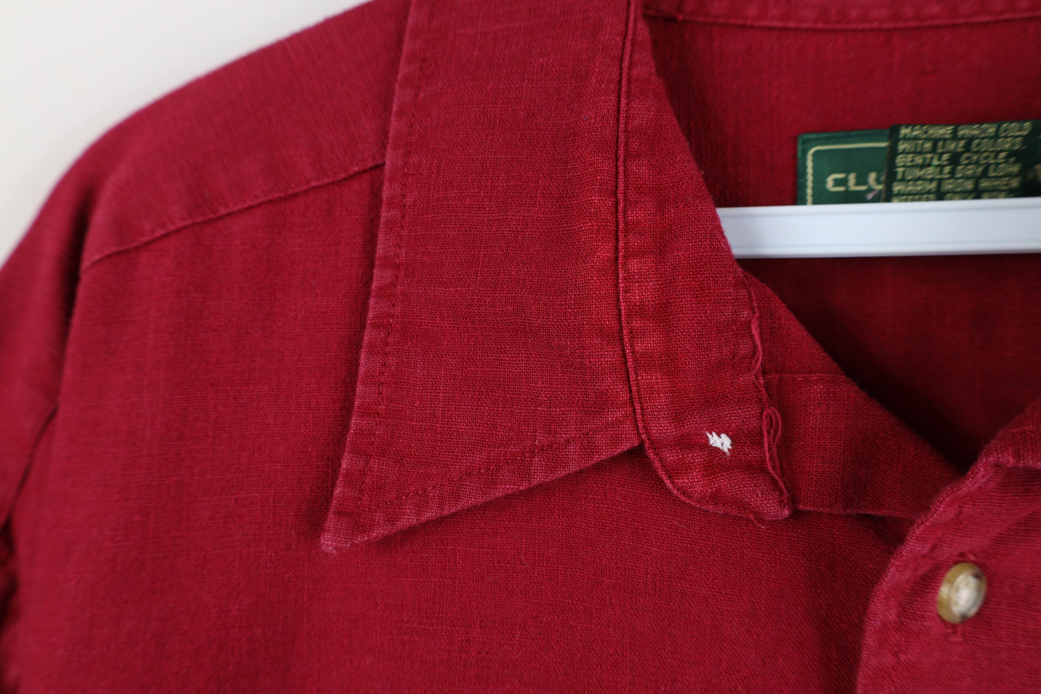 Vintage Vintage 90s Streetwear Linen Blend Collared Button Shirt Size US XL / EU 56 / 4 - 7 Thumbnail