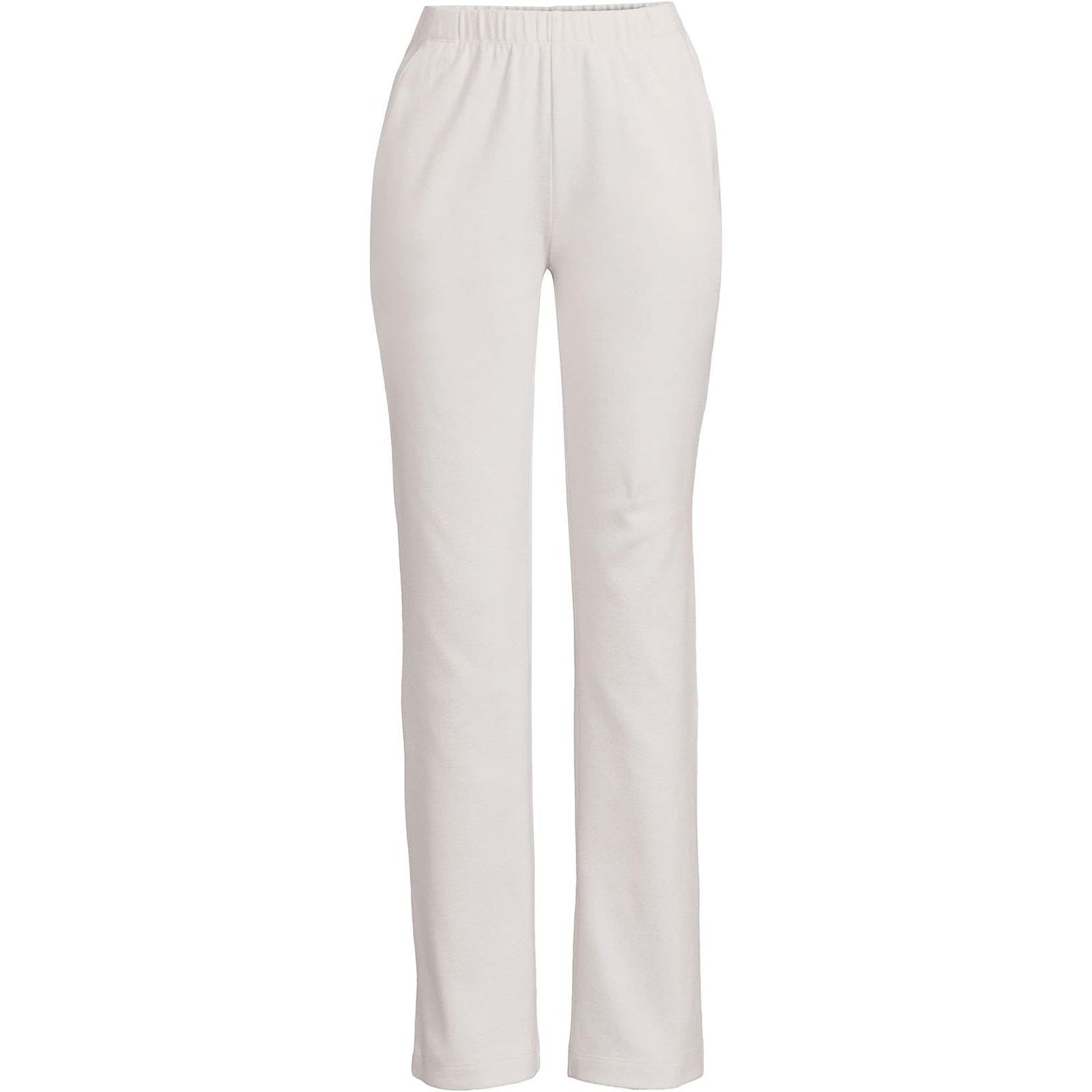 Lands' End Lands End Womens White Sport Knit Pants XL Size 38" / US 16 / IT 52 - 1 Thumbnail