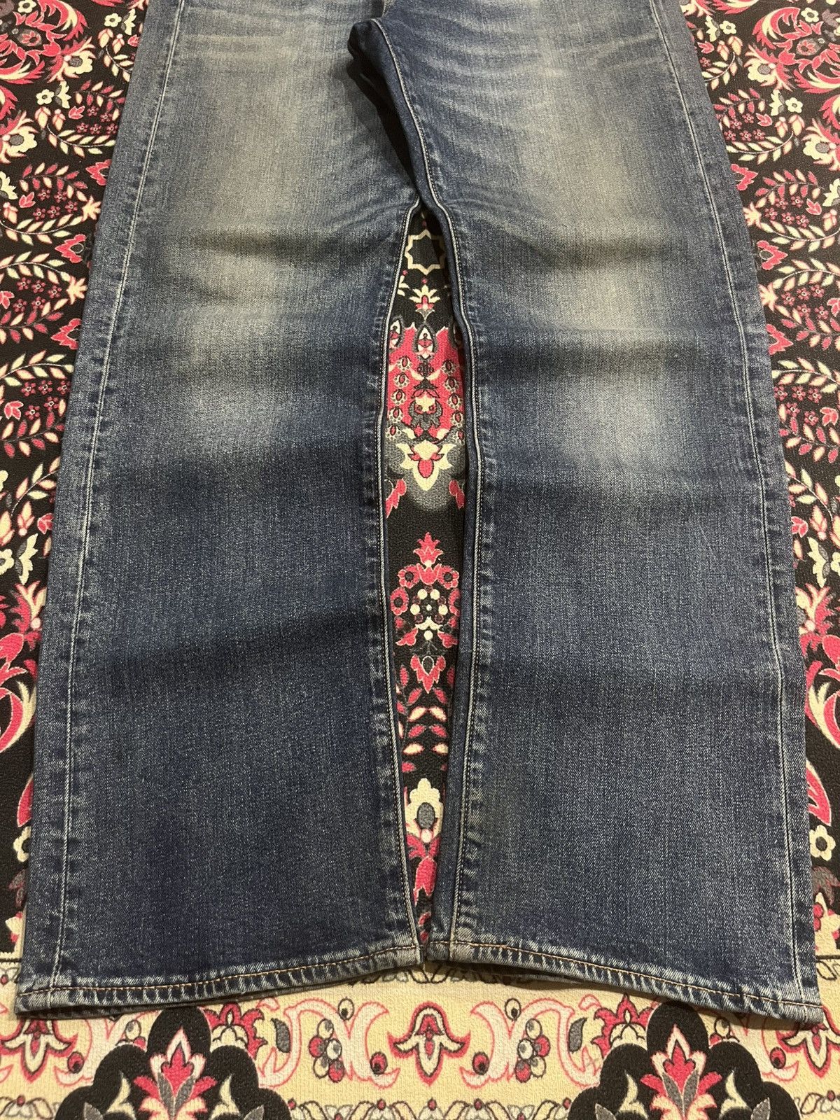 Levi's Vintage Levi’s 569 Big E Non Selvedge Blue Washed Jeans Size US 31 - 10 Thumbnail