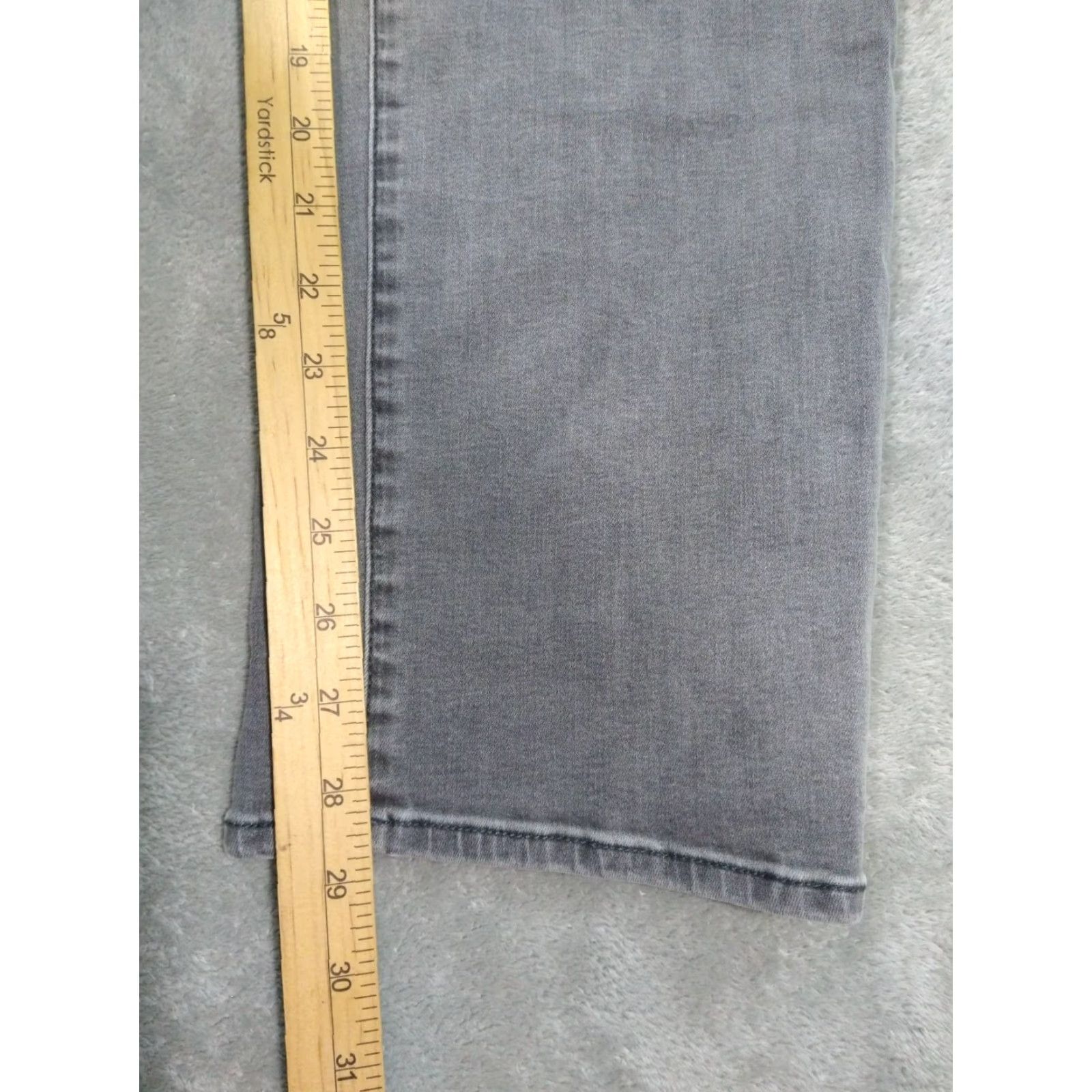NYDJ NYDJ Jeans Womens 20W Gray Denim Sheri Slim Lift Tuck High Rise Cropped Stretch Cropped Size 42" / US 20 - 5 Thumbnail
