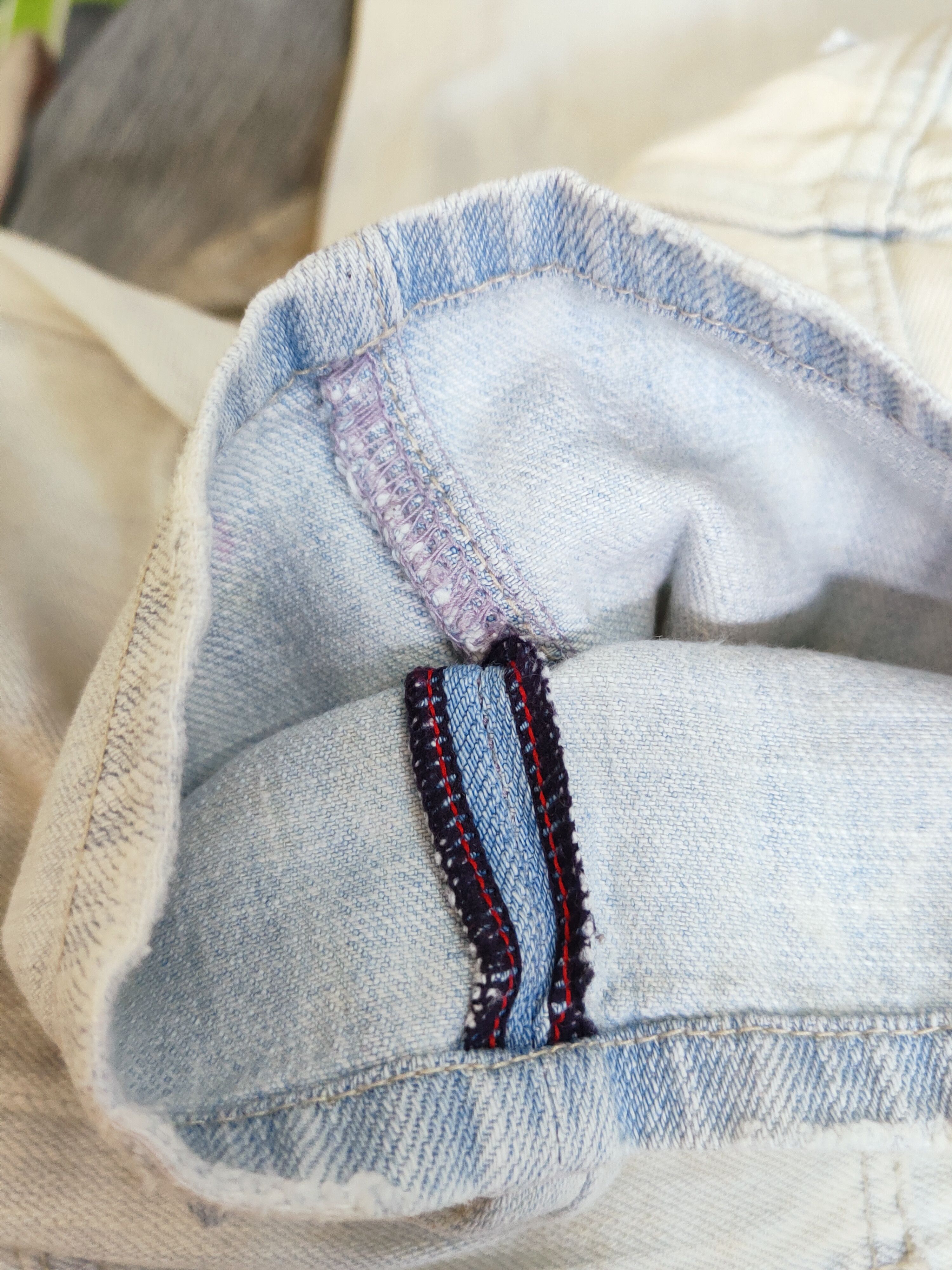 Japanese Brand × Vintage Back Number Blue Distressed Ripped Jeans #W509 Size 34" / US 12 / IT 48 - 12 Thumbnail