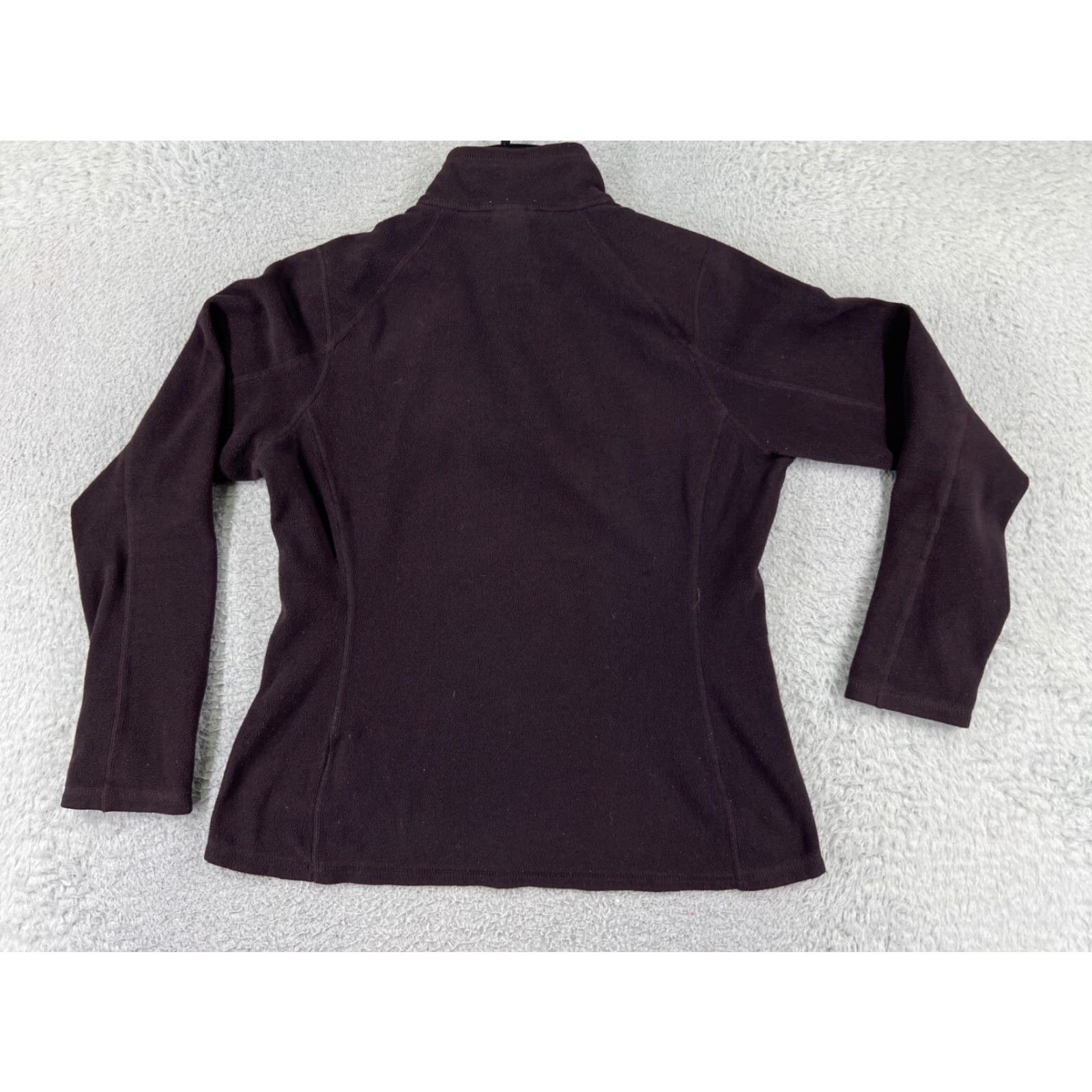 The North Face The North Face Sweater Women Medium Red 100% Polyester Fleece Mock Neck 1/4 Zip Size M / US 6-8 / IT 42-44 - 2 Thumbnail