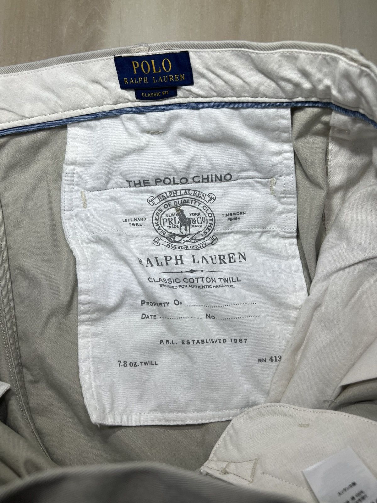 Polo Ralph Lauren Polo Ralph Lauren Chino Pants Men’s 38x30 Khaki Classic Fit Size US 38 / EU 54 - 7 Thumbnail