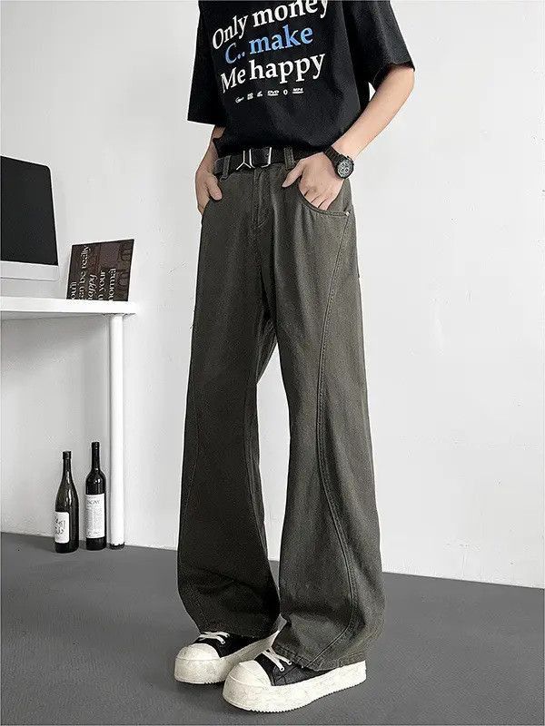 Japanese Brand Retro loose high street wide leg jeans Size US 32 / EU 48 - 2 Thumbnail
