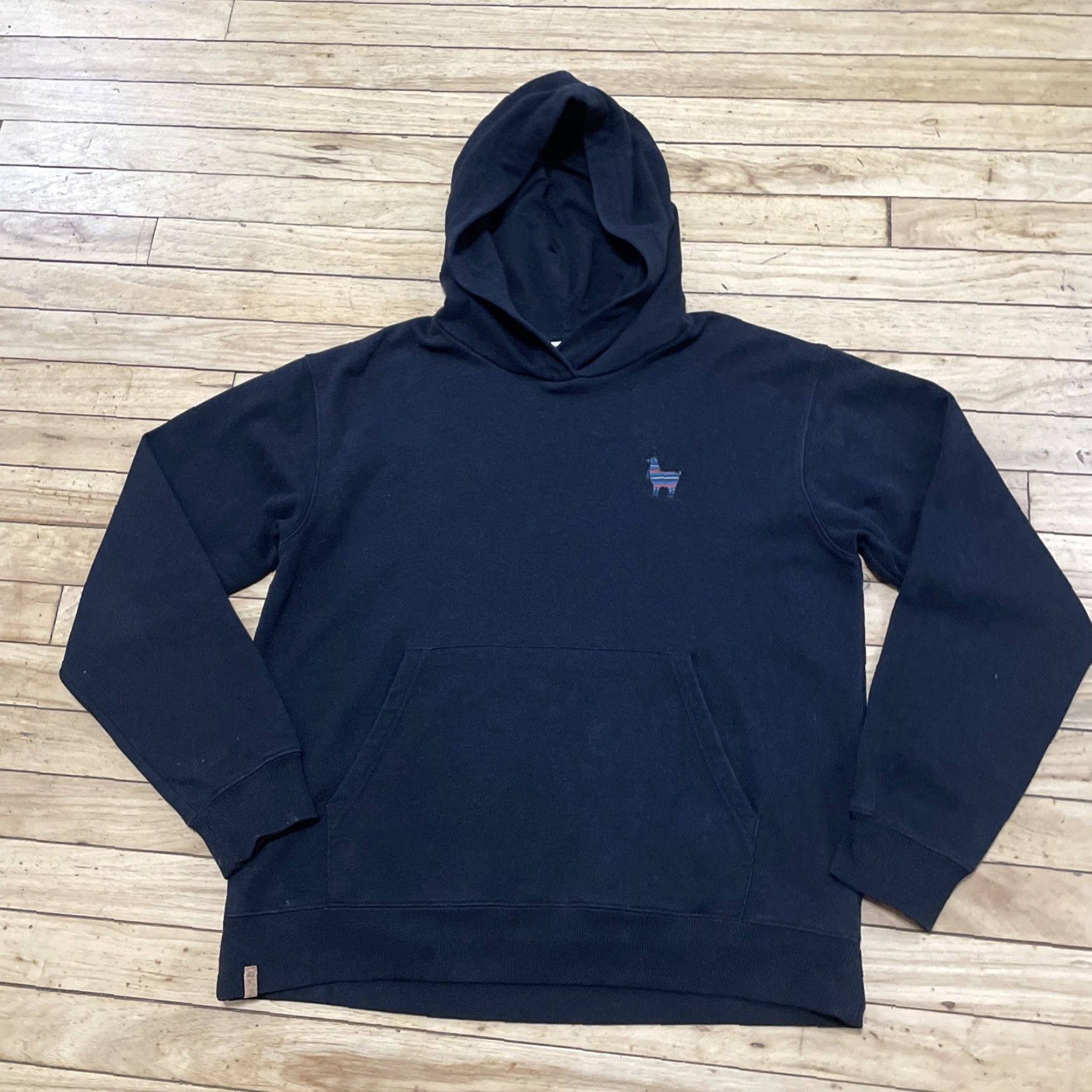 tentree Tentree Hoodie Black Men L Organic Cotton Blend Embroidered Rainbow Alpaca Logo Size US L / EU 52-54 / 3 - 2 Thumbnail