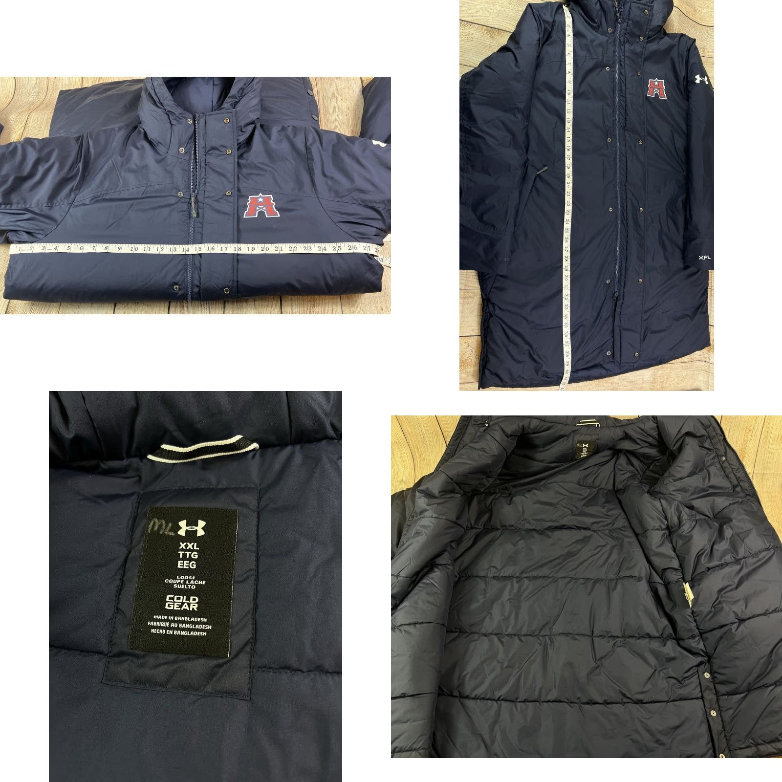 Under Armour Under Armour Storm Full Zip Insulated Bench Coat Blue 2XL Mens Jacket Coat Windproof Pocketed Size US XXL / EU 58 / 5 - 8 Thumbnail