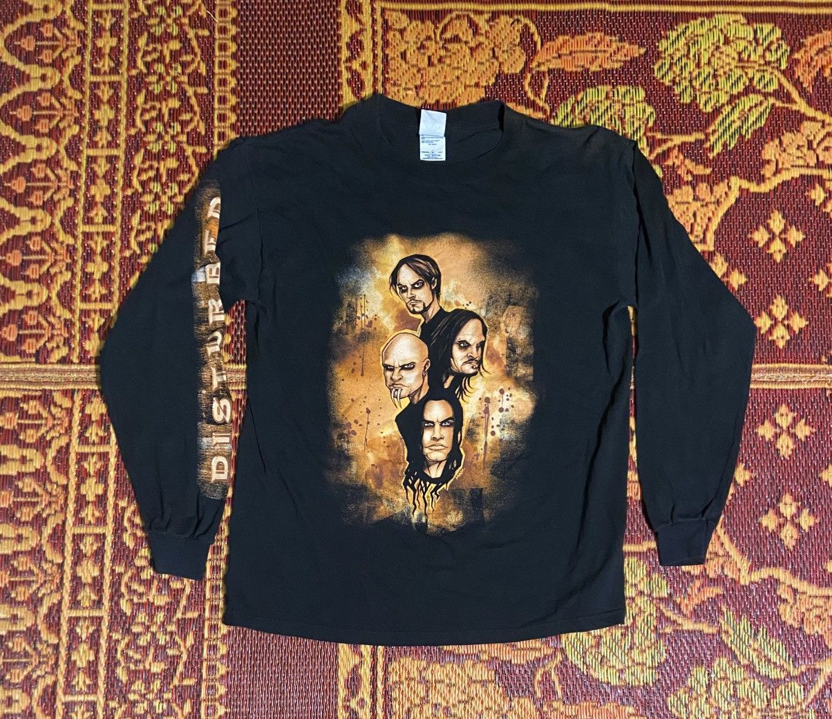 Vintage Vintage Disturbed Group Long Sleeve Shirt Size US M / EU 48-50 / 2 - 2 Thumbnail