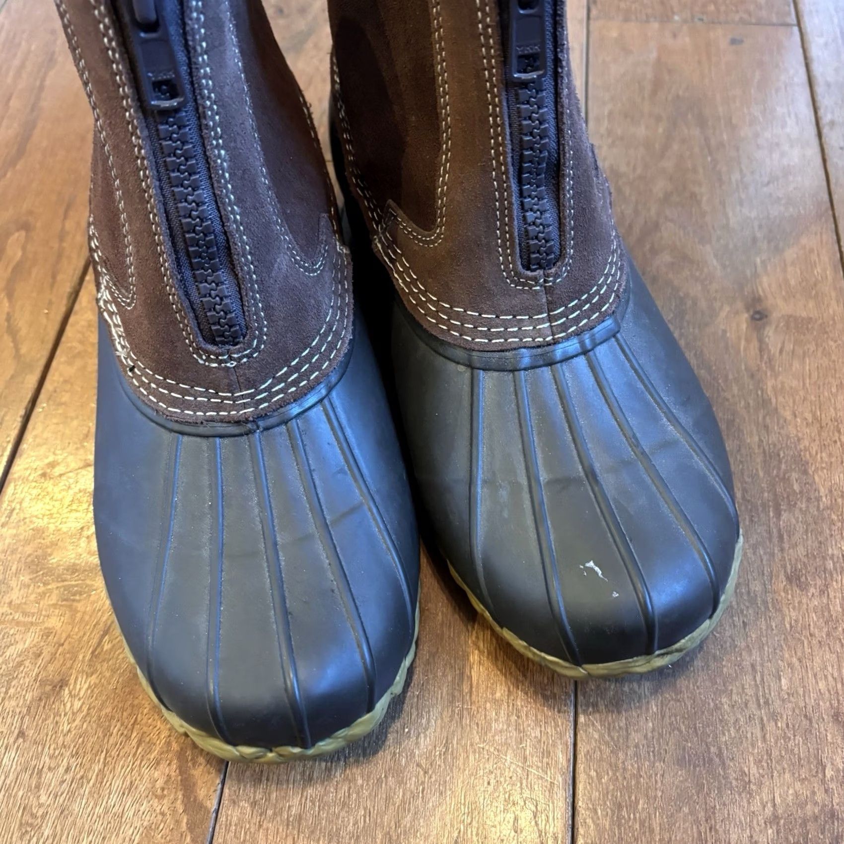 CO RedHead Brand Co Mens 3M Thinsulate ACS II Duck Boots Brown Leather 8M Front Zip Size US 8 / EU 41 - 6 Thumbnail