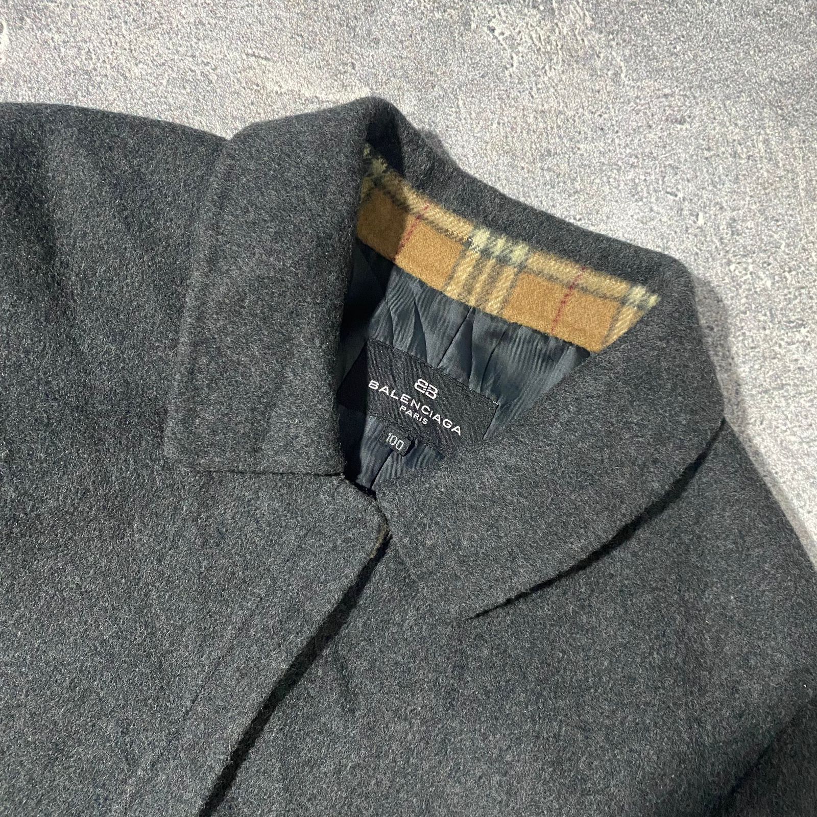 Balenciaga Balenciaga wool Jacket linner with Nova check Size US M / EU 48-50 / 2 - 3 Thumbnail