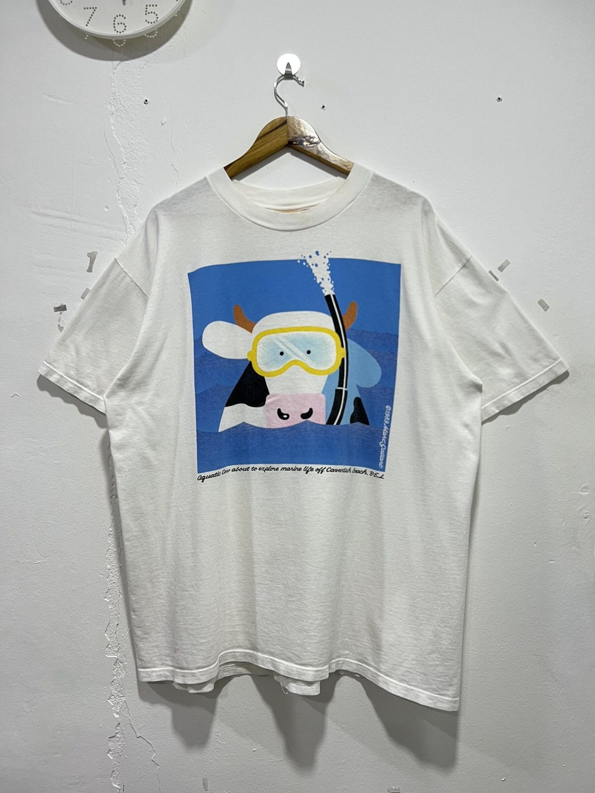 Vintage Vintage 1989’ Cows by Marc Gallant Tshirt Size US XL / EU 56 / 4 - 1 Thumbnail