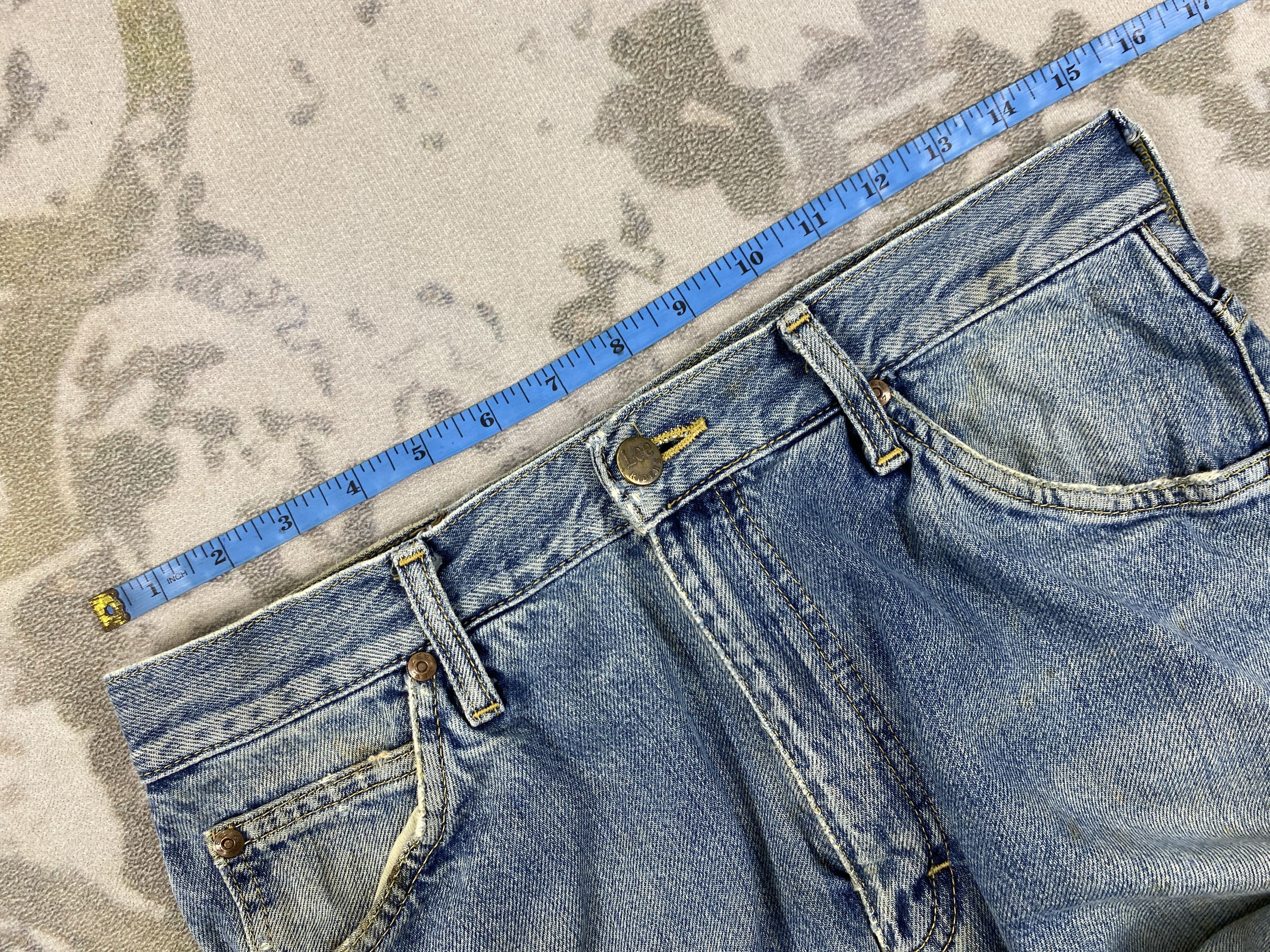 Japanese Brand Distressed Blue Vintage Lee Flare Jeans 30x32 Denim- JN3534 Size US 30 / EU 46 - 5 Thumbnail