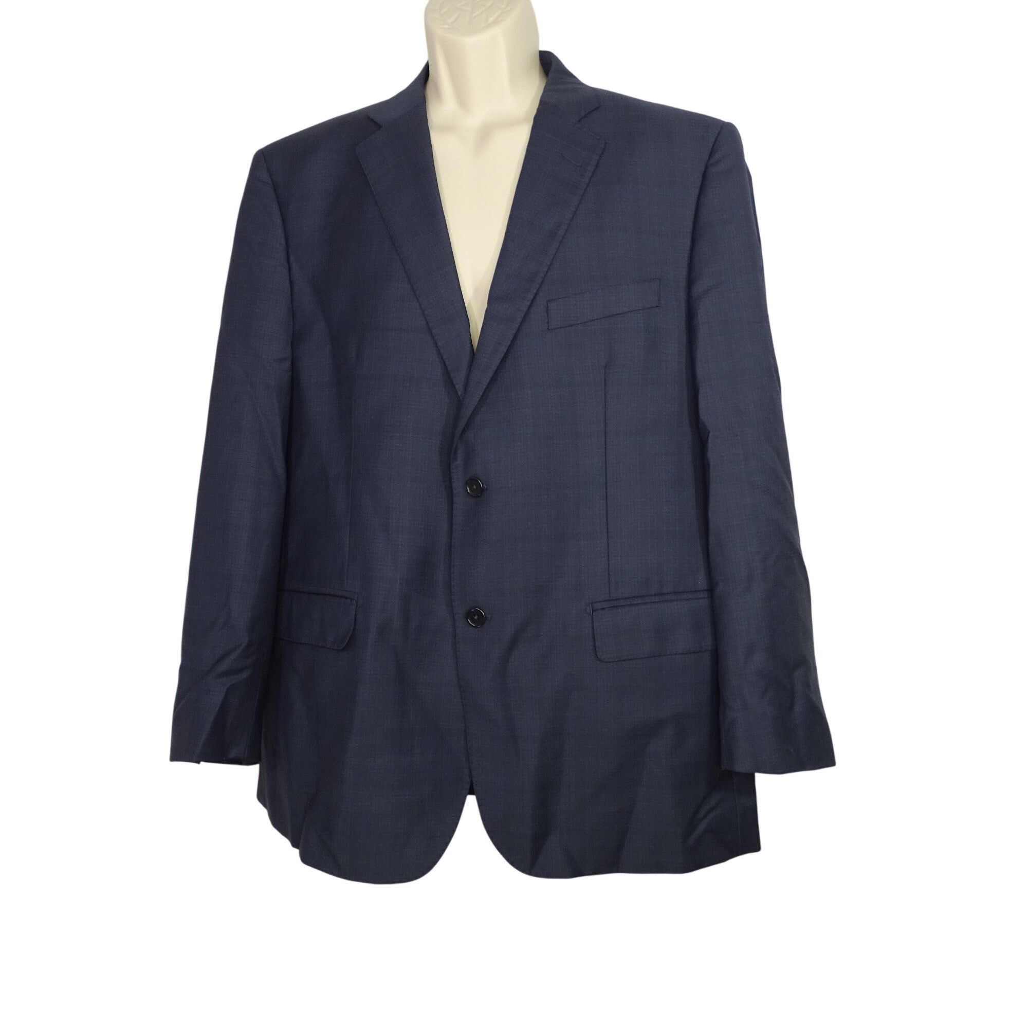Ermenegildo Zegna Ermenegildo Zegna Blue Wool Blazer Jacket Men Size 44R Size 44R - 1 Thumbnail