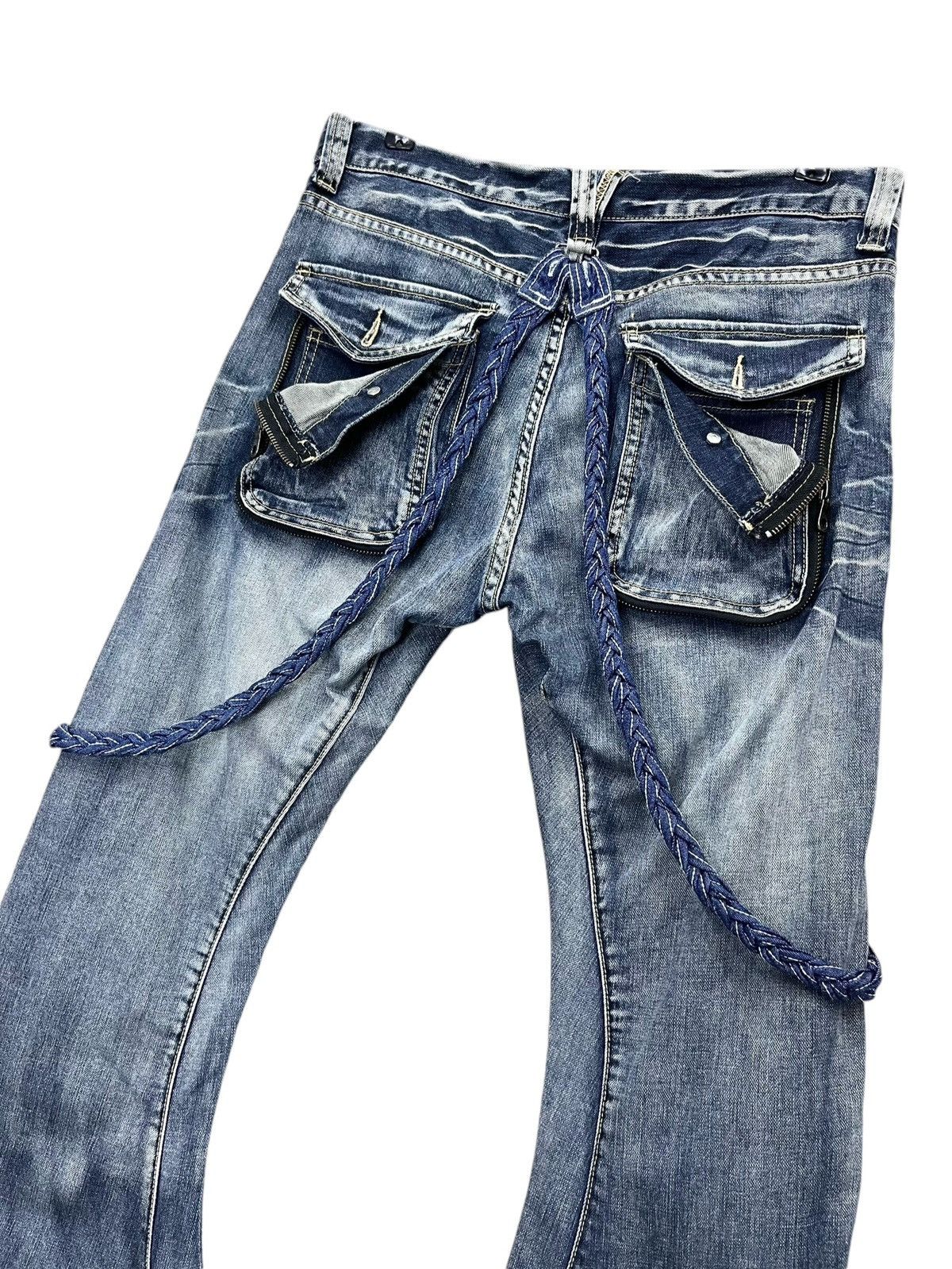 PPFM 🔥FYE🔥90’s PPFM Punk Curve Leg Custom Performance Jeans Size US 31 - 12 Thumbnail