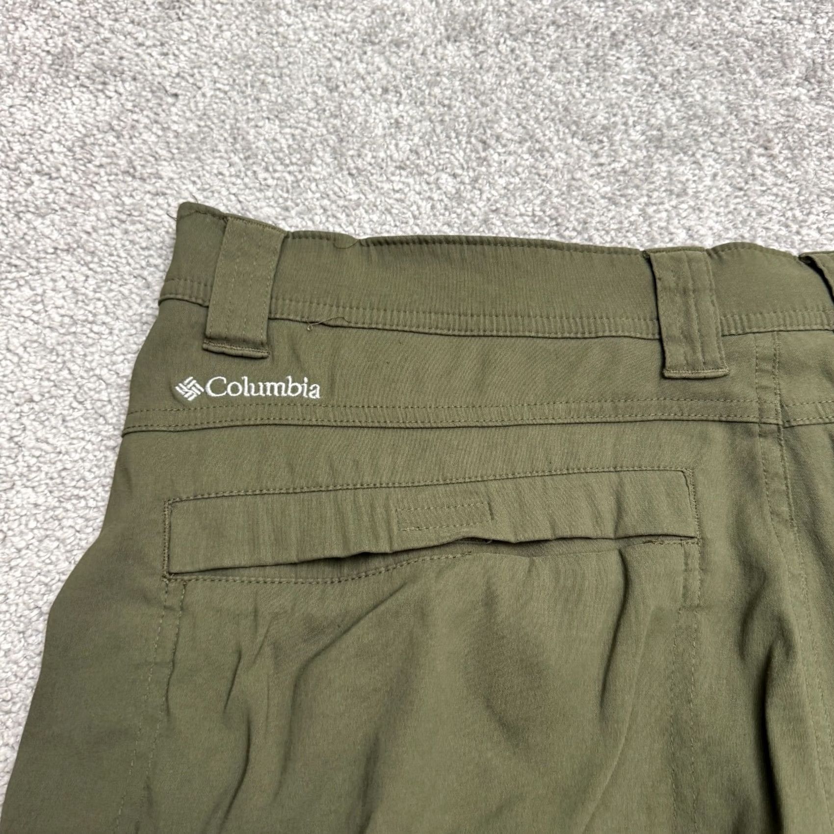 Olive Columbia Silver Ridge II Outdoor Hiking Shorts Mens 38 Olive Green Nylon Trail Shorts Medium Pocketed Size US 38 / EU 54 - 5 Thumbnail