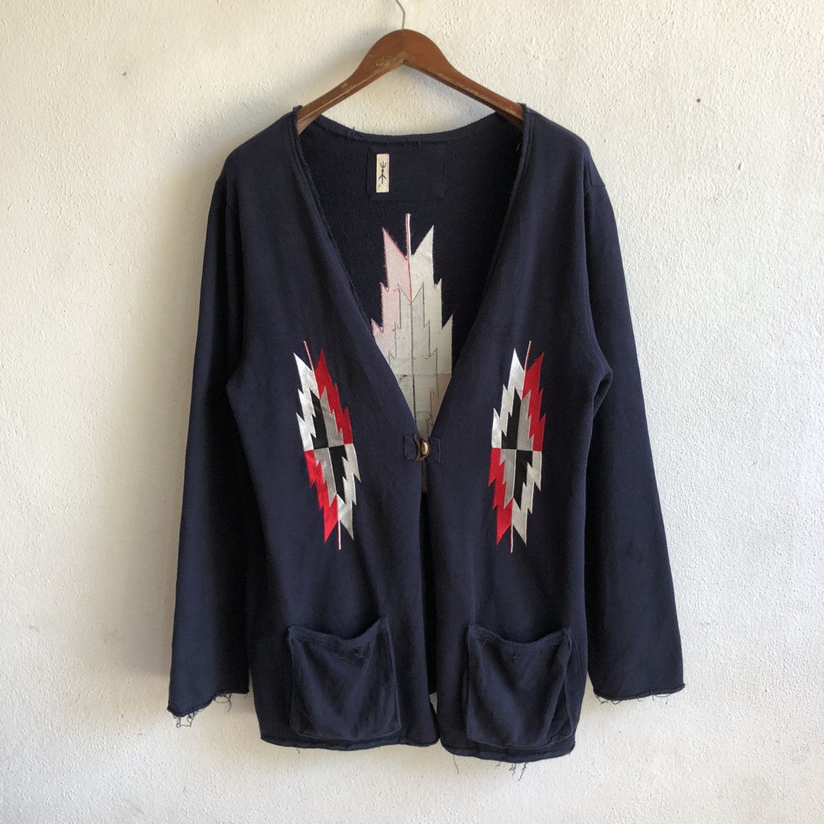 Japanese Brand NAVAJO CHIMAYO embroidered cardigans Size US L / EU 52-54 / 3 - 1 Thumbnail