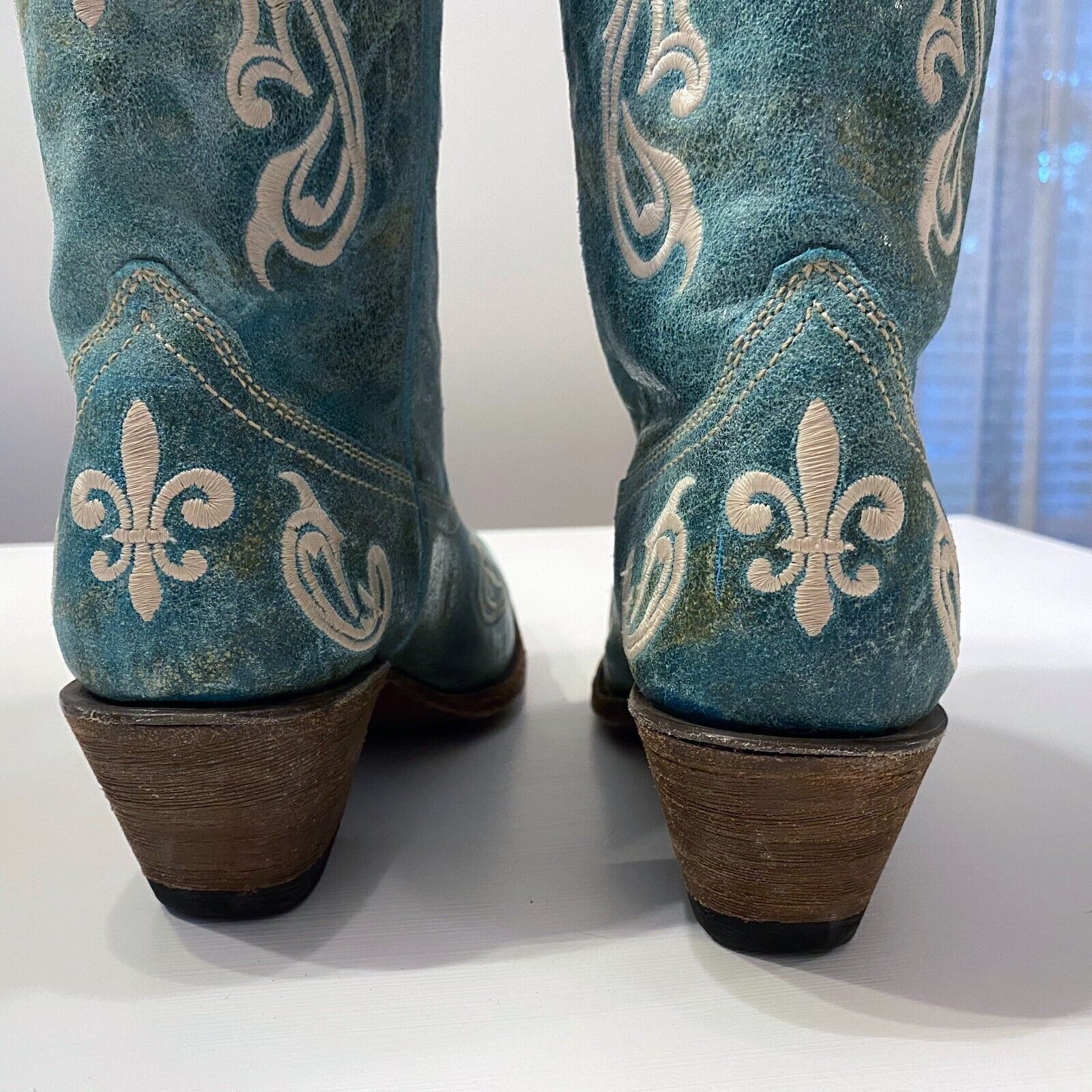 Corral Corral Turquoise Blue Cortez Cowboy Boots Style R1973 9.5 M Size US 9.5 / IT 39.5 - 8 Thumbnail
