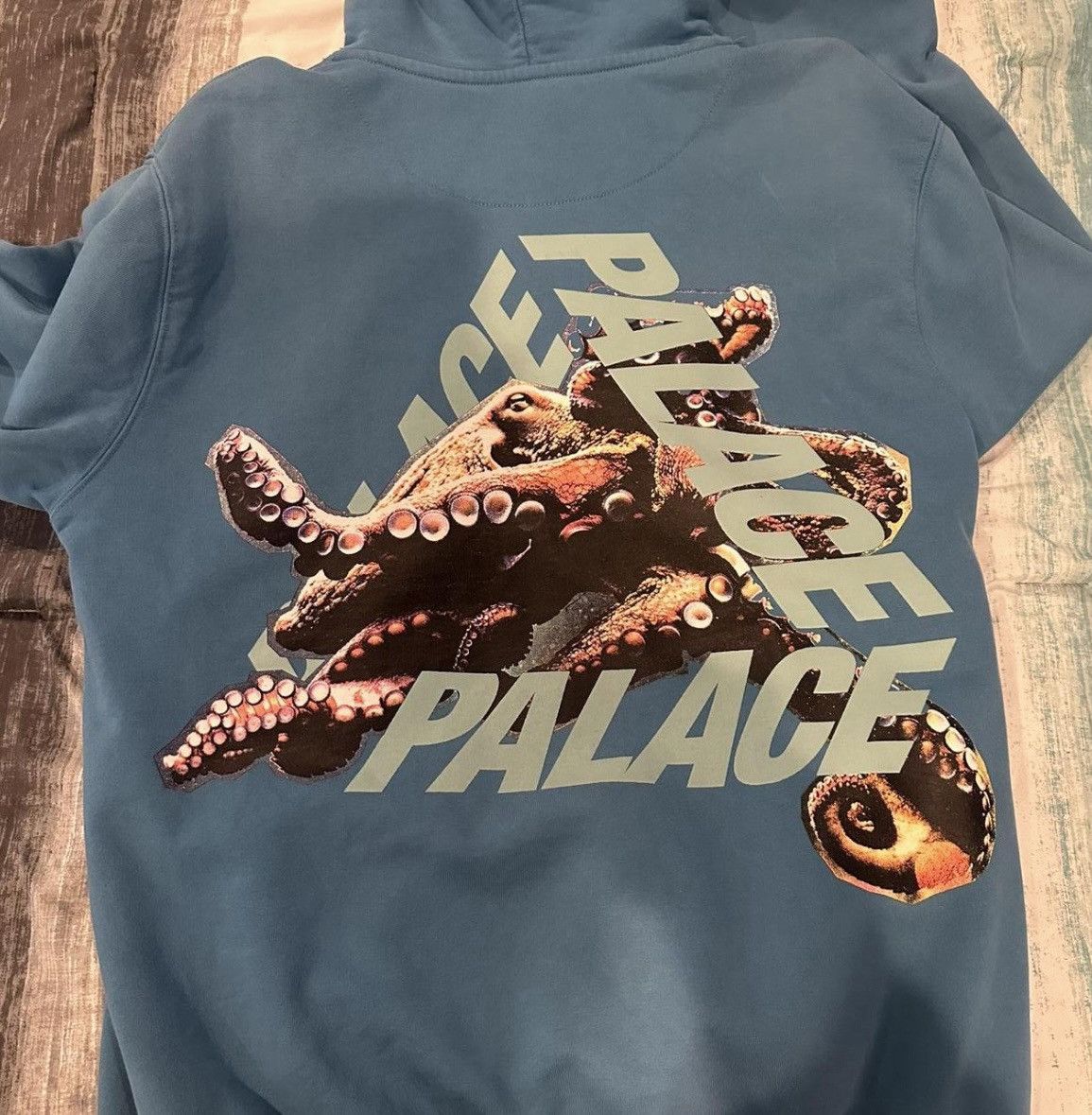 Palace Blue Tri-Ferg Hoodie Octopus medium