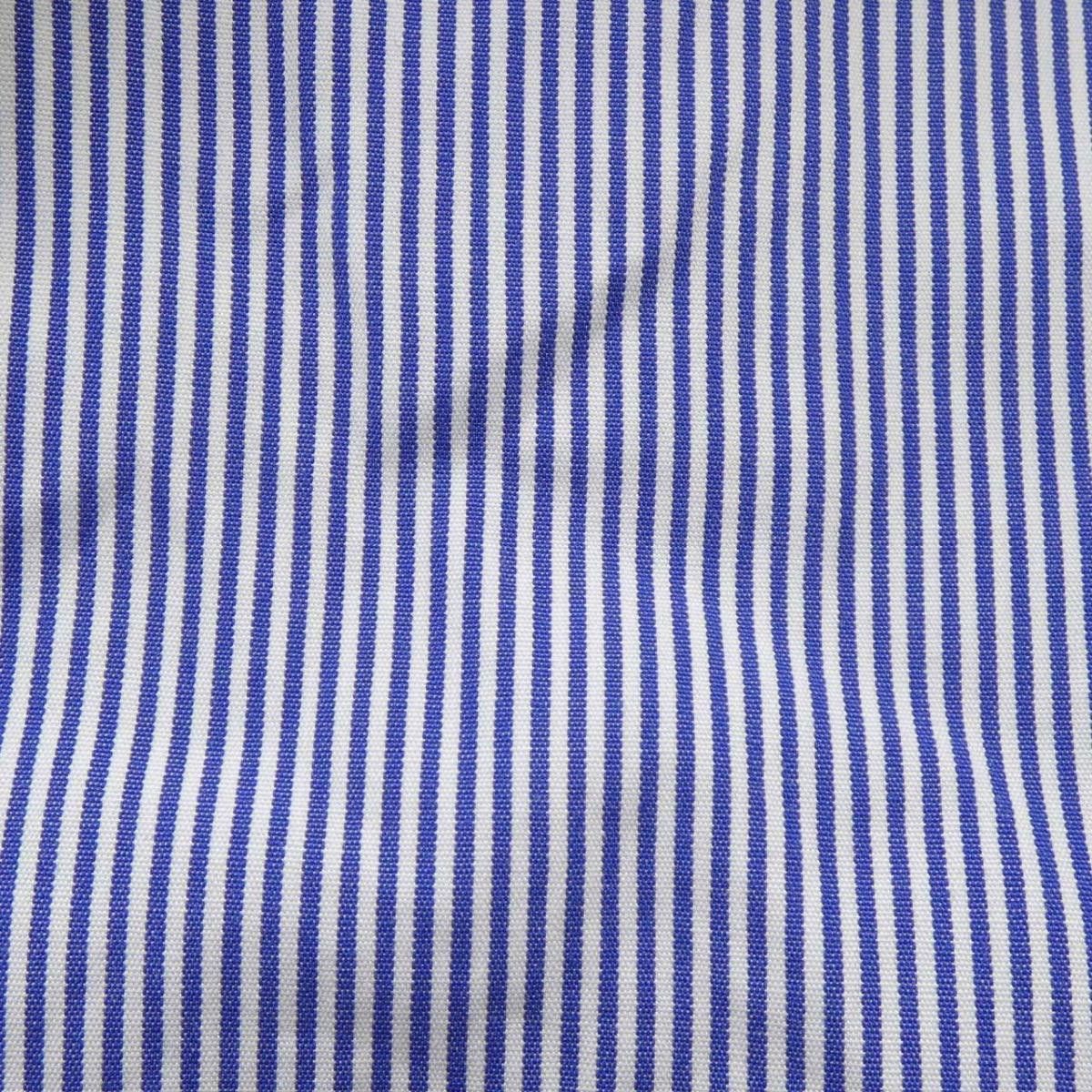 Comme des Garcons Shirt Hem Cut Striped Long Sleeve Blue Size US XS / EU 42 / 0 - 7 Thumbnail