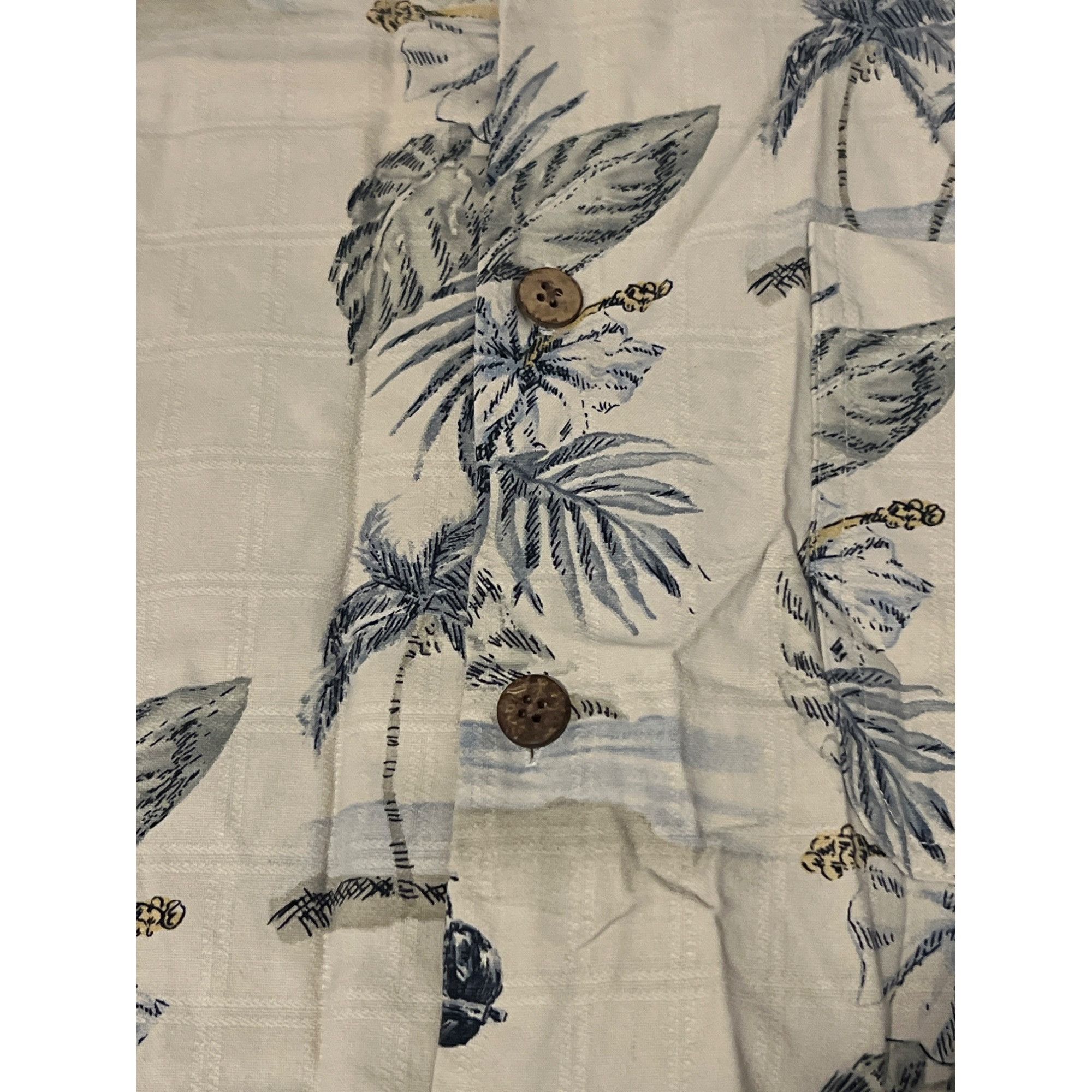 Other Cellini 100% Silk Hawaiian Button-Up Shirt Palm Tree Vintage Size US XL / EU 56 / 4 - 4 Thumbnail