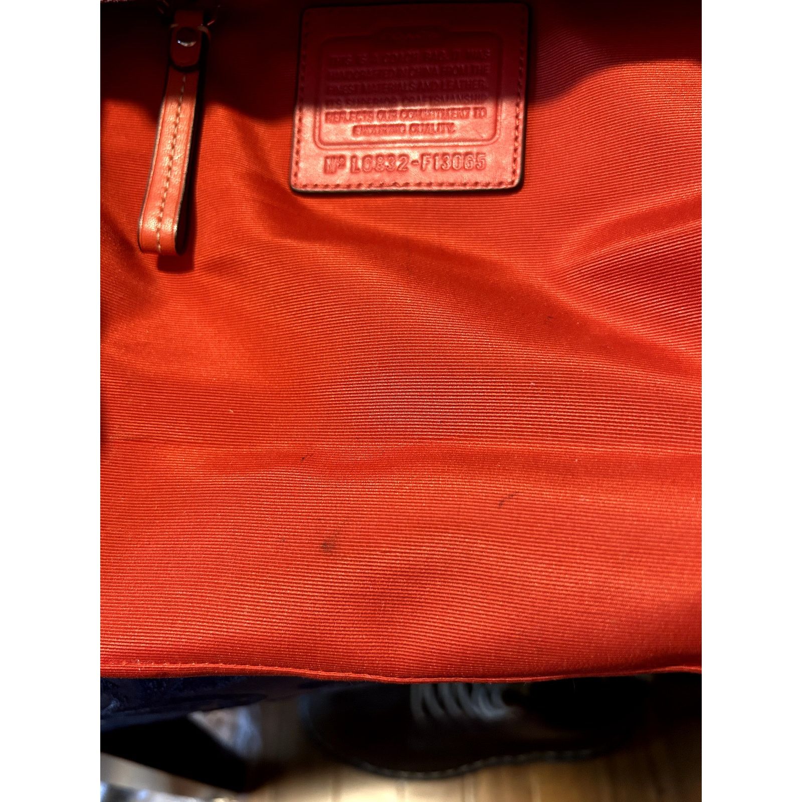 Coach Coach Signature Logo Hampton Red Braided Leather Size ONE SIZE - 2 Thumbnail