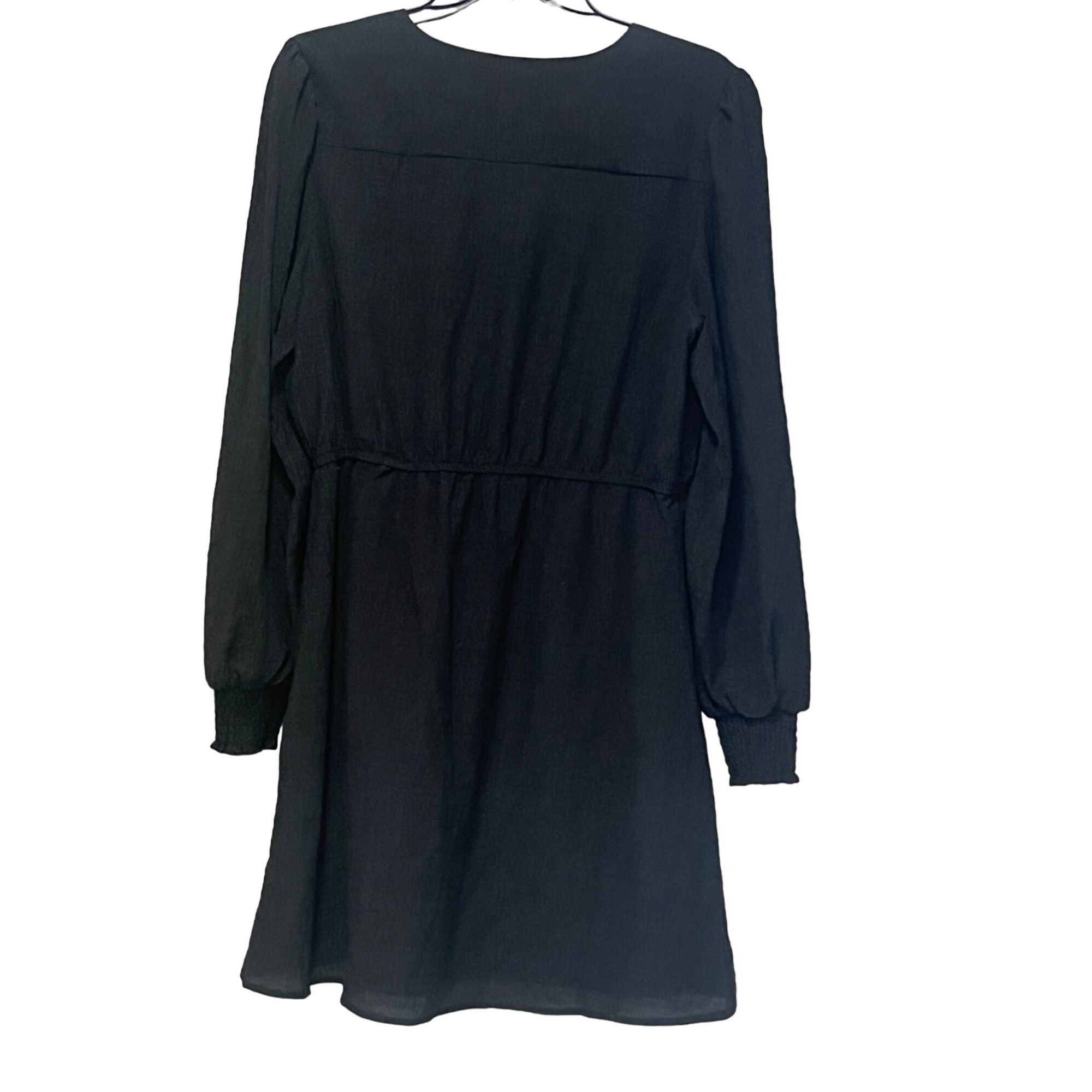 Steve Madden Steve Madden Cora Long Sleeve Dress Black, L Size L / US 10 / IT 46 - 4 Thumbnail