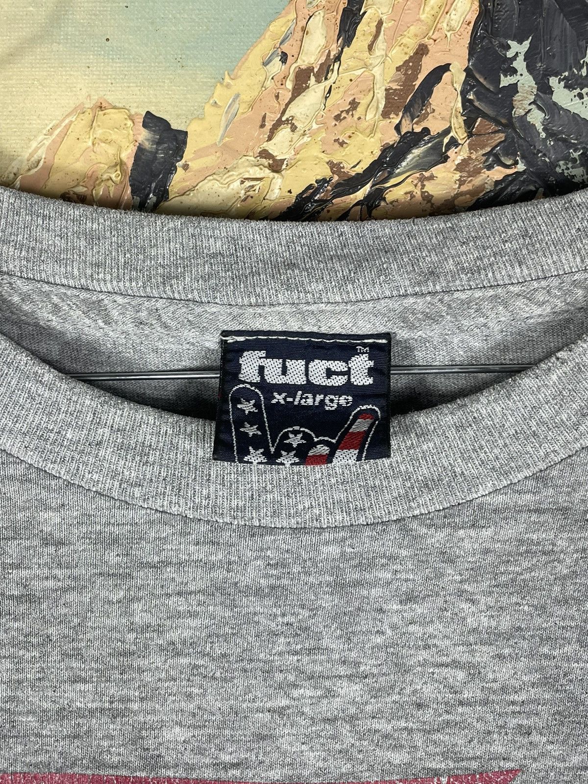FUCT × No Fear × Shorty's Skateboards Vintage retro 90s Cross Fuct Big logo skate t-shirt tee tees Size US XL / EU 56 / 4 - 6 Thumbnail