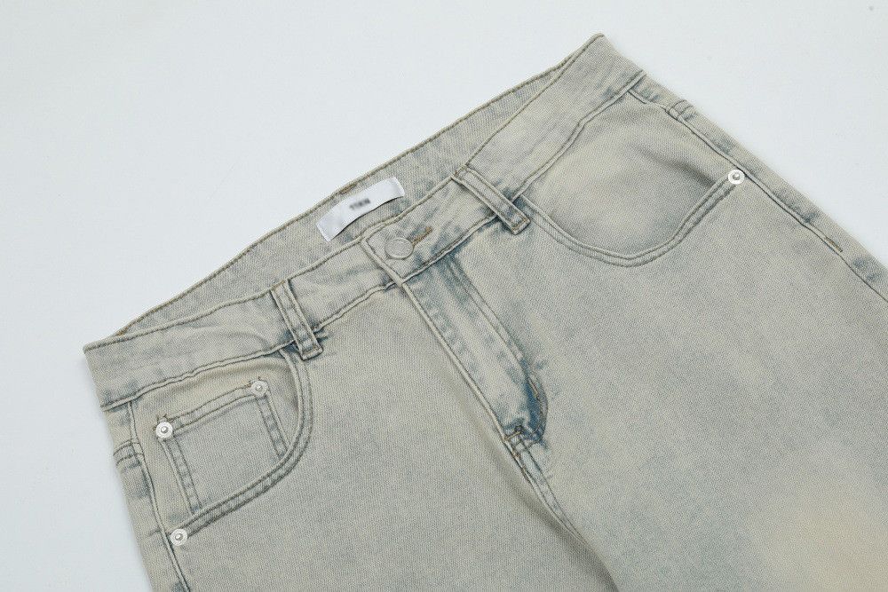 Jean American-style washed men's vibe straight leg loose jeans Size US 32 / EU 48 - 3 Thumbnail