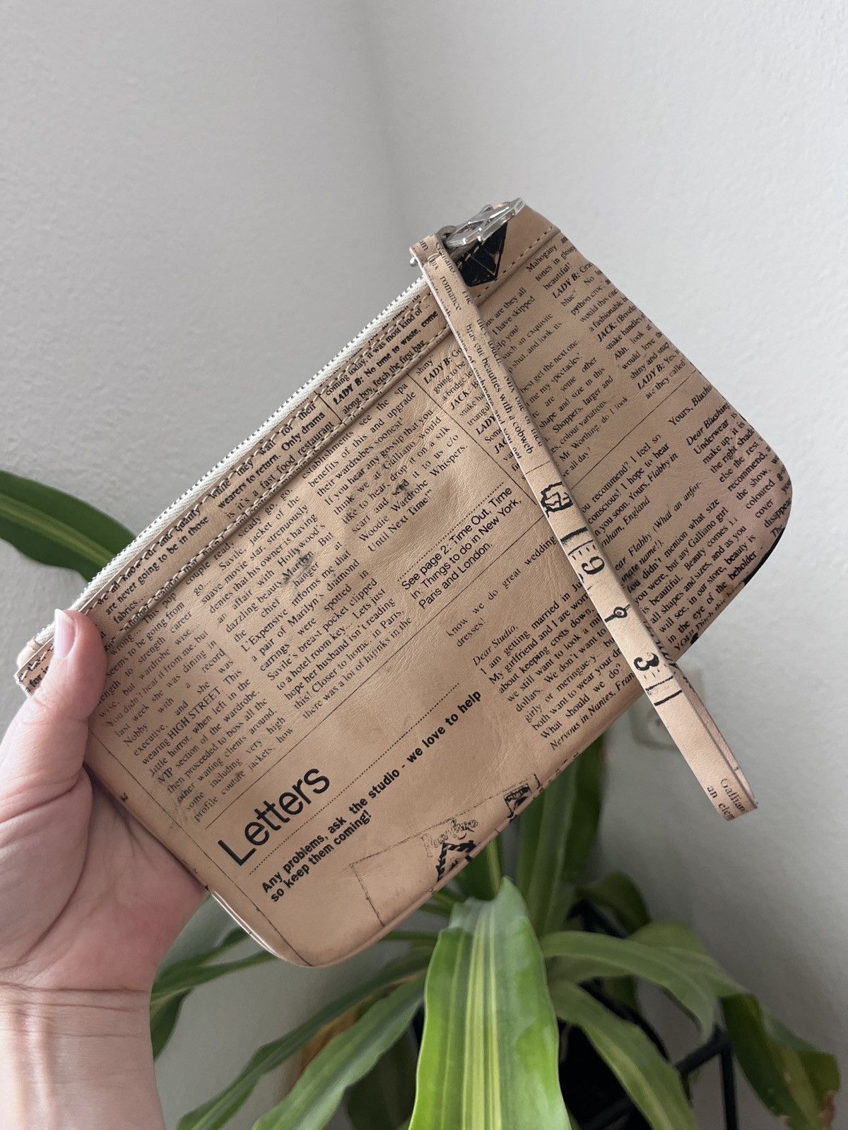 John Galliano Archive John Galliano "Gazette" Newspaper Print Wristlet Size ONE SIZE - 14 Thumbnail