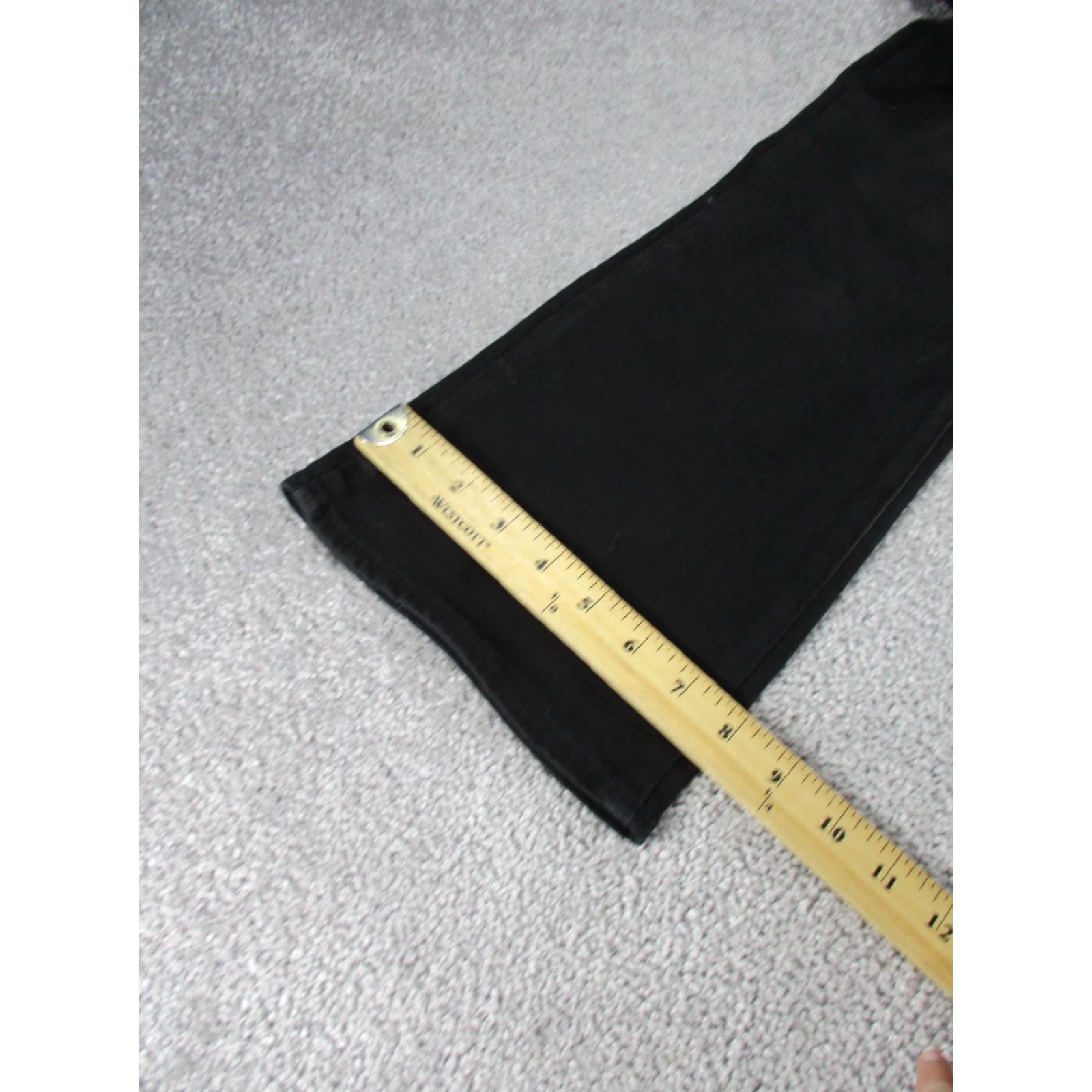 7 For All Mankind 7 For All Mankind Jeans Womens Black Charcoal Mid Rise Straight Leg 26" Waist Glitter Size 26" / US 2 / IT 38 - 5 Thumbnail