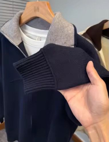 Other Casual Navy Blue Knitwear Turtleneck Trendy Sweater Jumper Size US XXL / EU 58 / 5 - 3 Thumbnail