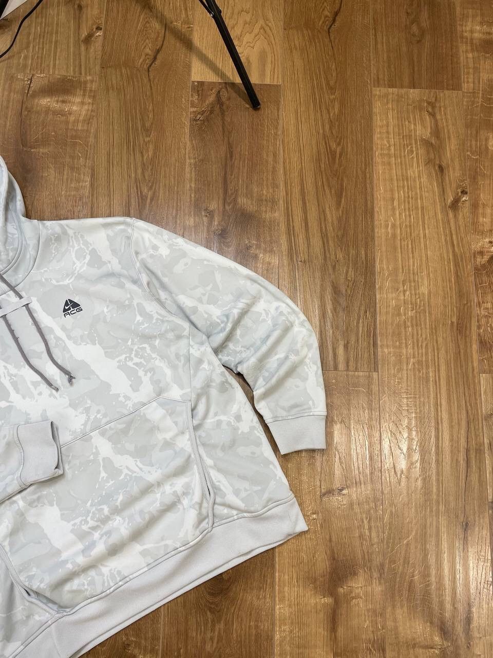 Nike ACG × Vintage Vintage Nike ACG Y2K Style Camo Grey Ninja Balaclava Hoodie Size US L / EU 52-54 / 3 - 3 Thumbnail