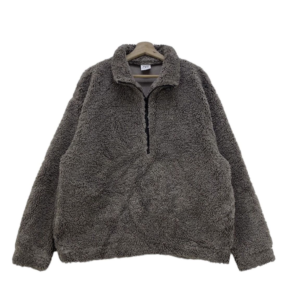 Aran Isles Knitwear × Zara Rare Zara For Men Deep Pile Jacket Size US M / EU 48-50 / 2 - 1 Thumbnail
