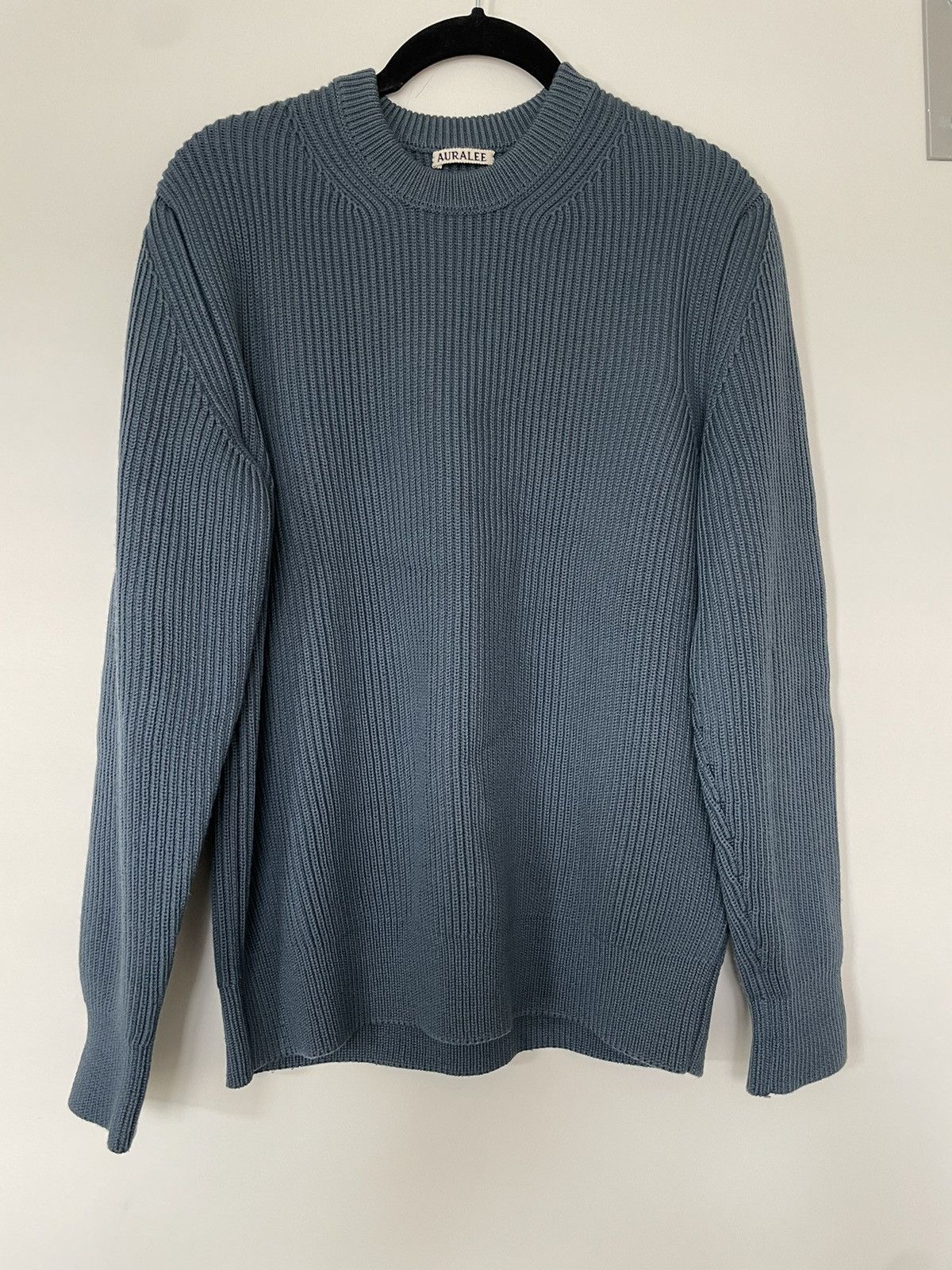 Auralee Cotton Cord Cable Knit Big Pull Over | Grailed