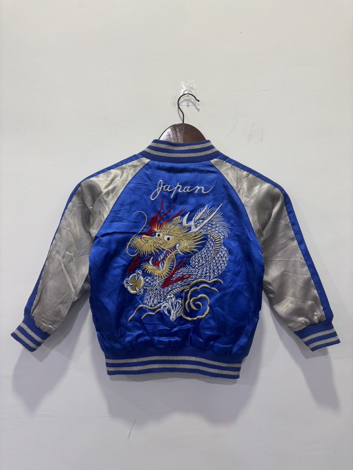 Japanese Brand Sukajan Dragon Kids Jacket Size US XXS / EU 40 - 1 Thumbnail