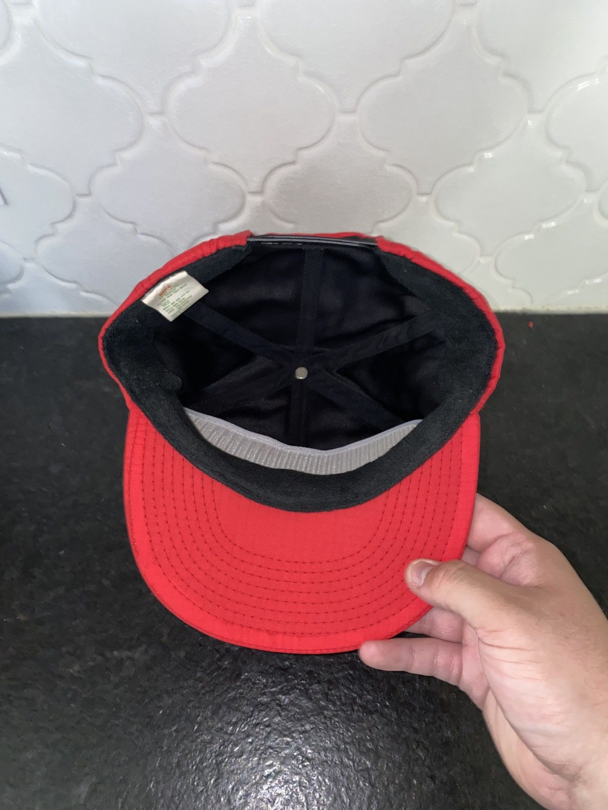 Nike Vintage 90s Nike spellout nylon snapback Size ONE SIZE - 3 Thumbnail
